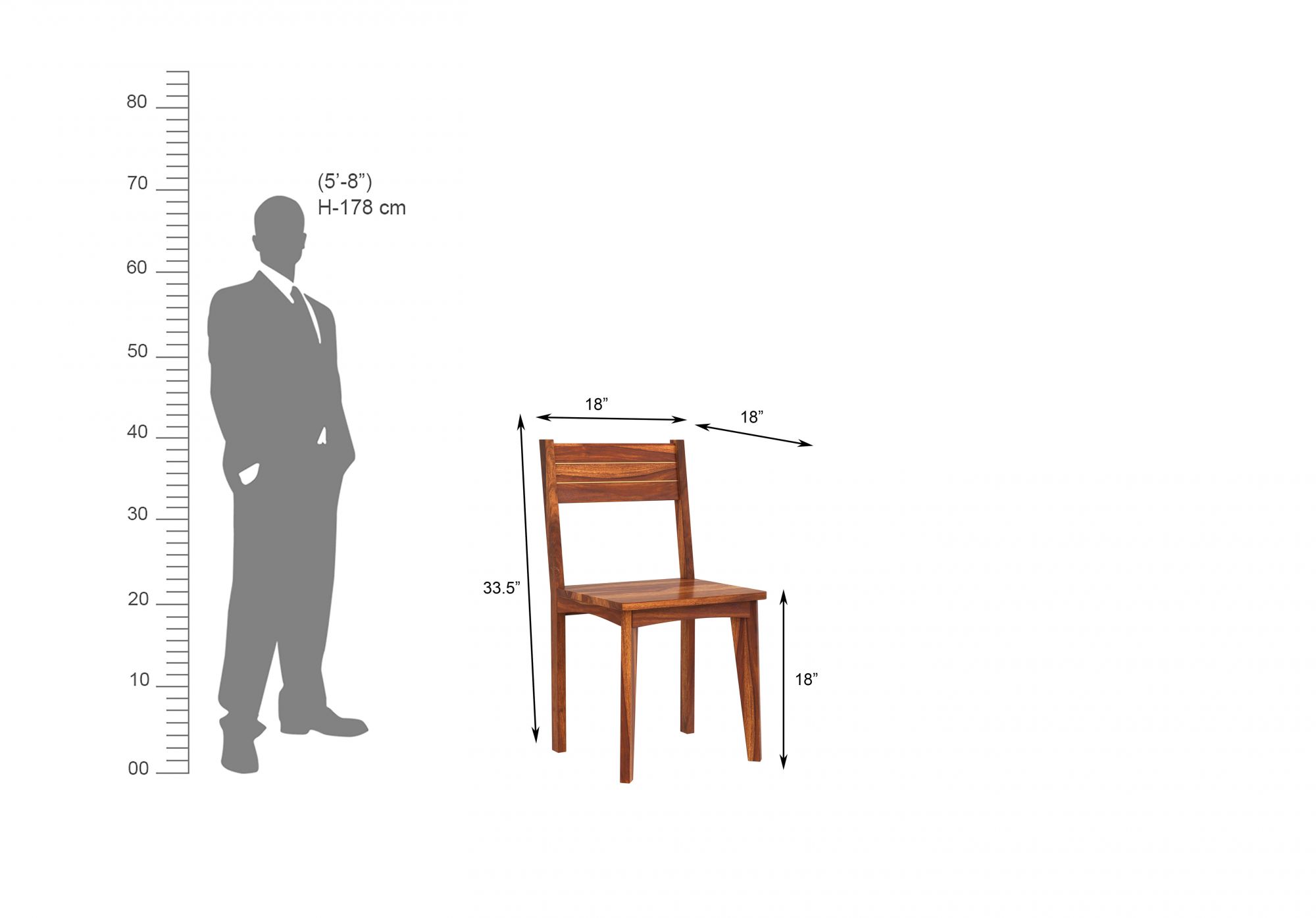 Congo Sheesham Wood Dining Table 6 Seater