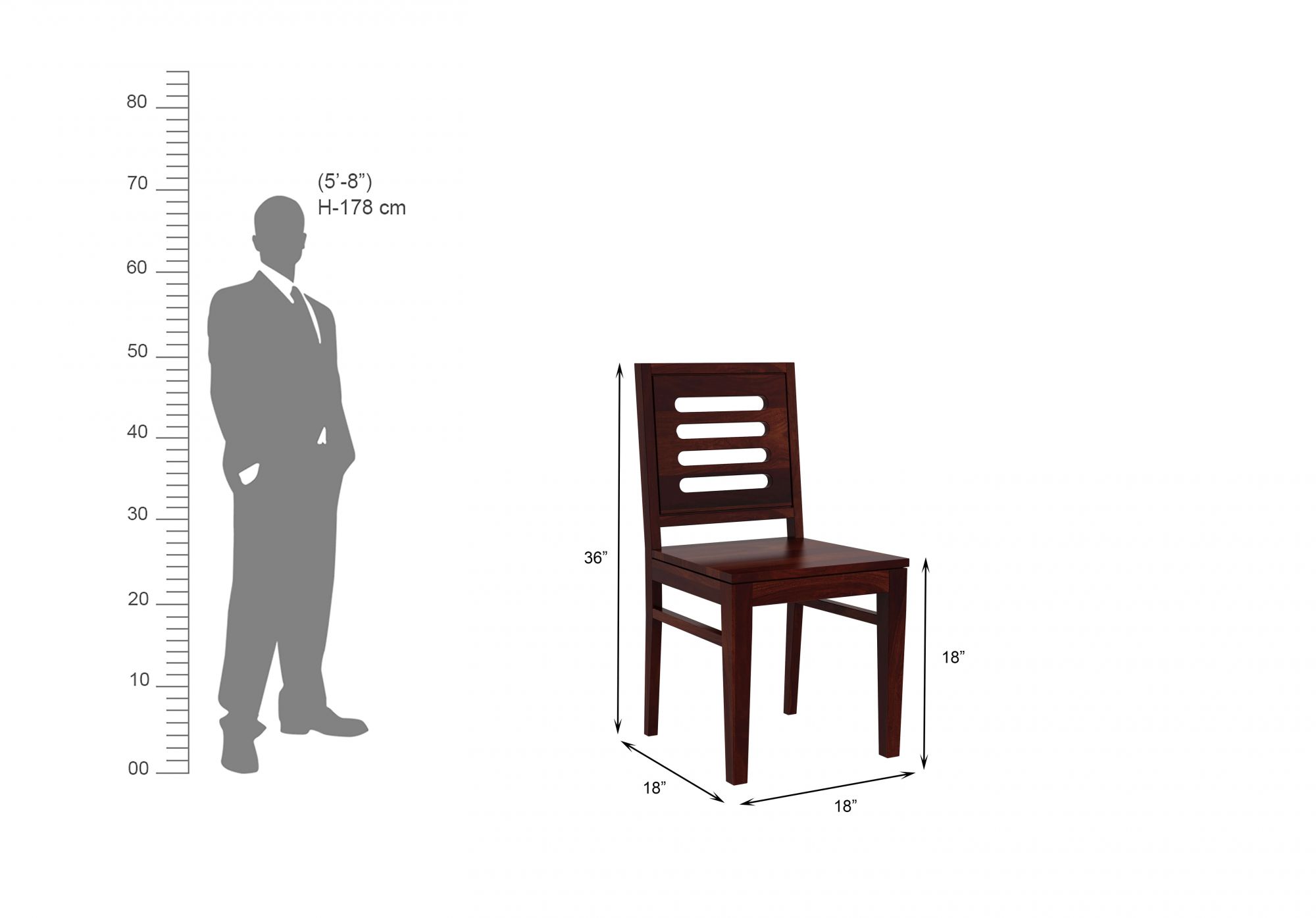 Luzon Sheesham Wood 4 Seater Dining Table