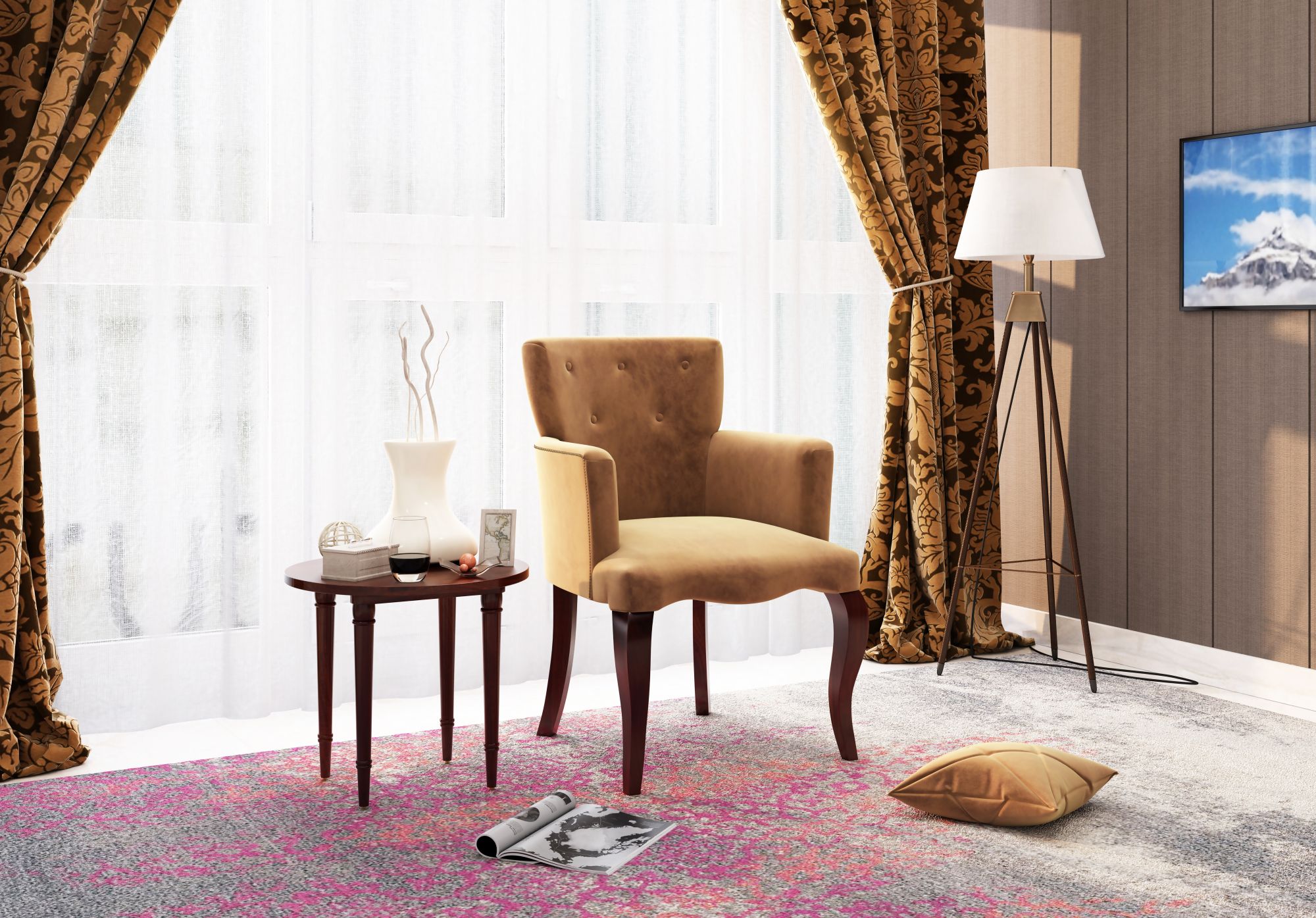 Crown Copper Lounge Chair