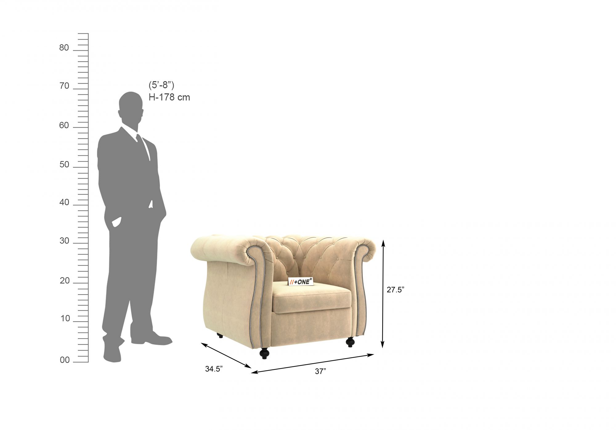 Lord Husk 1 Seater Sofa