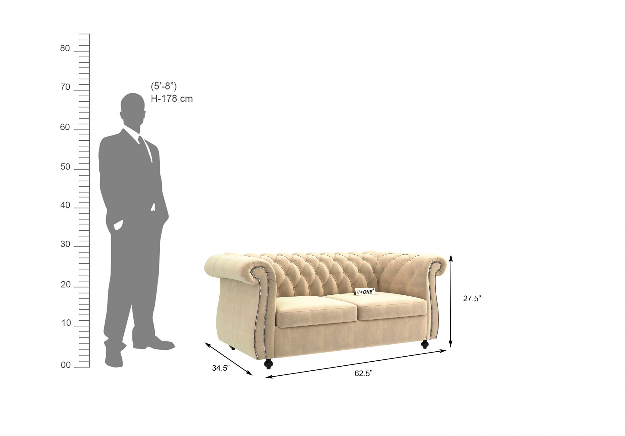 Lord Husk 2 Seater Sofa