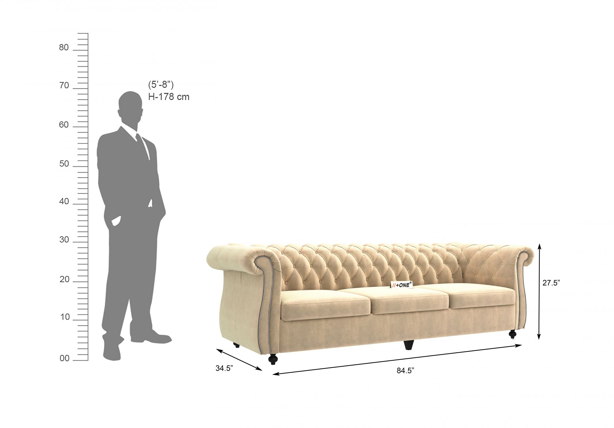 Lord Husk 3 Seater Sofa