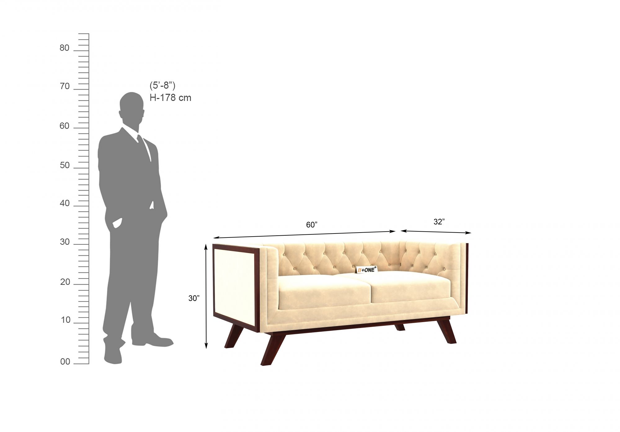 Syros Husk 2 Seater Sofa