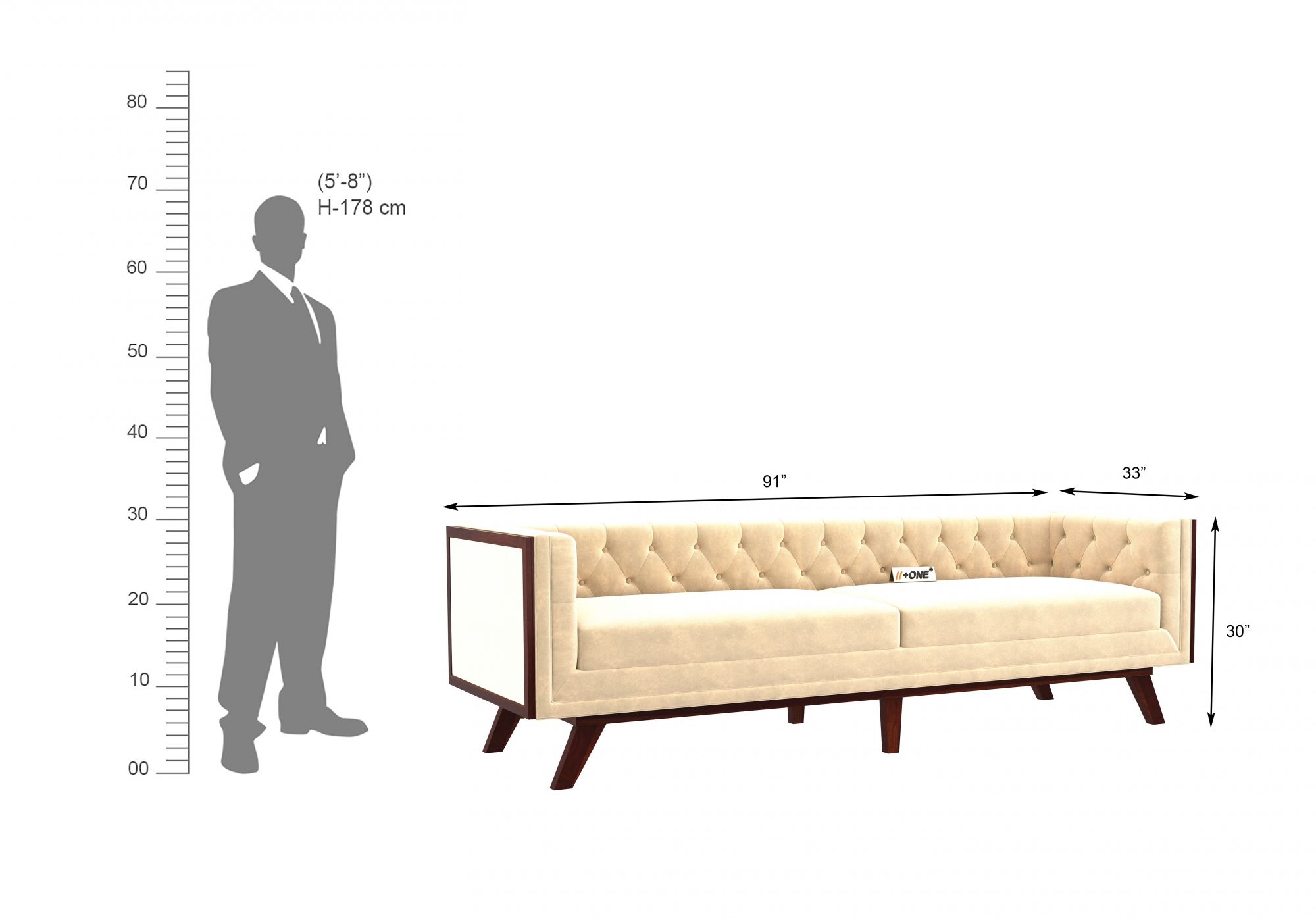 Syros Husk 4 Seater Sofa