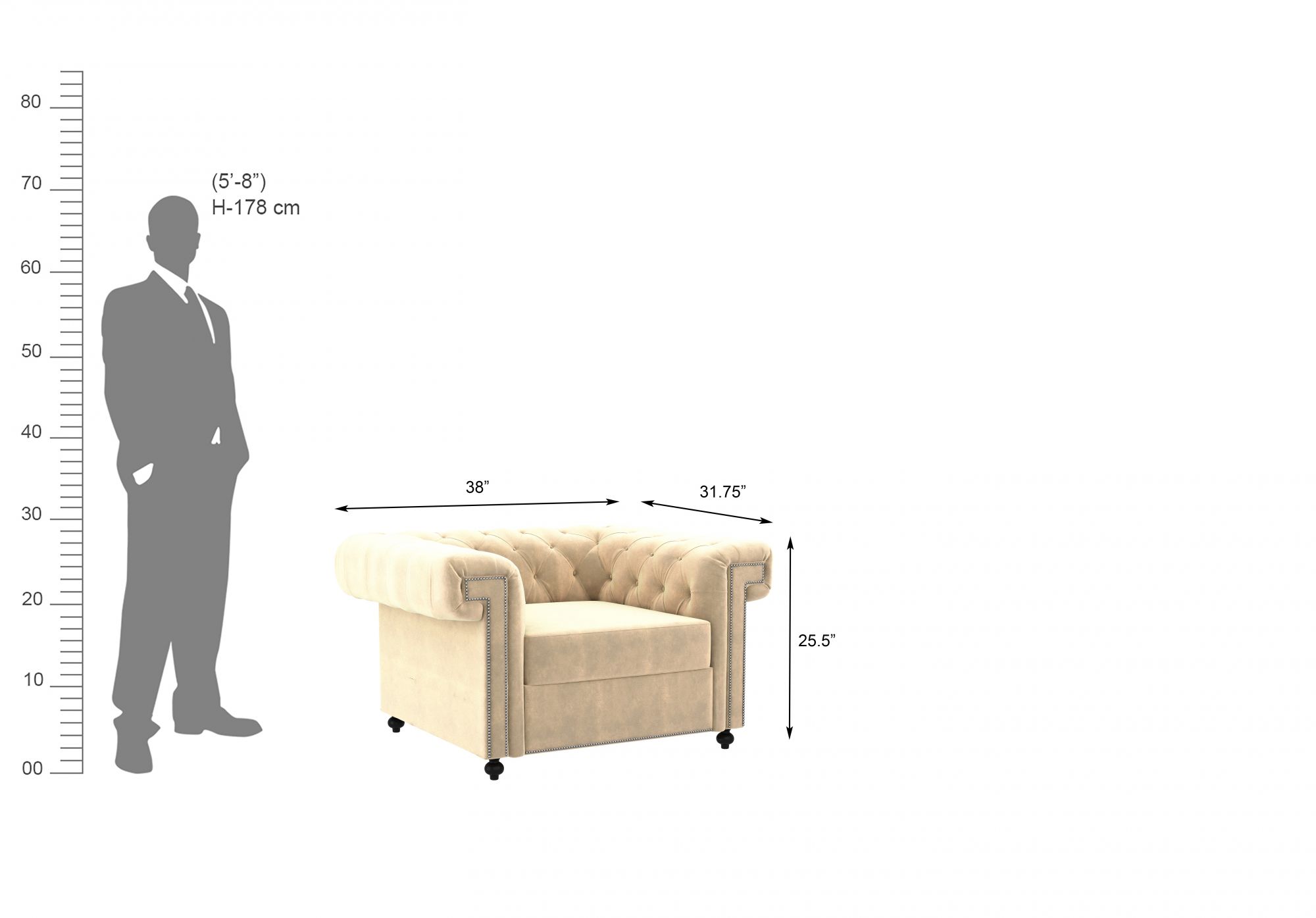 Octa Husk 1 Seater Sofa