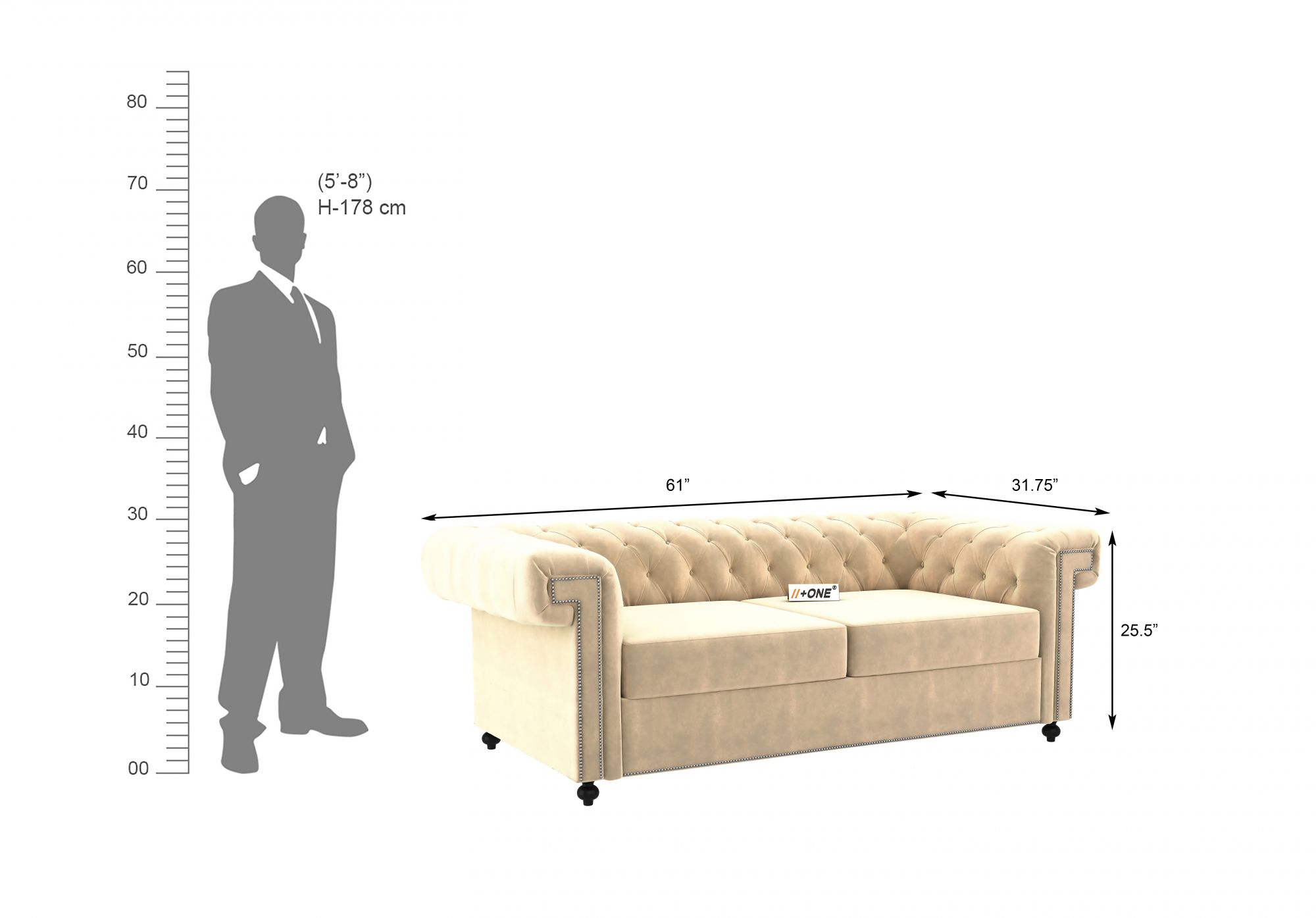 Octa Husk 2 Seater Sofa