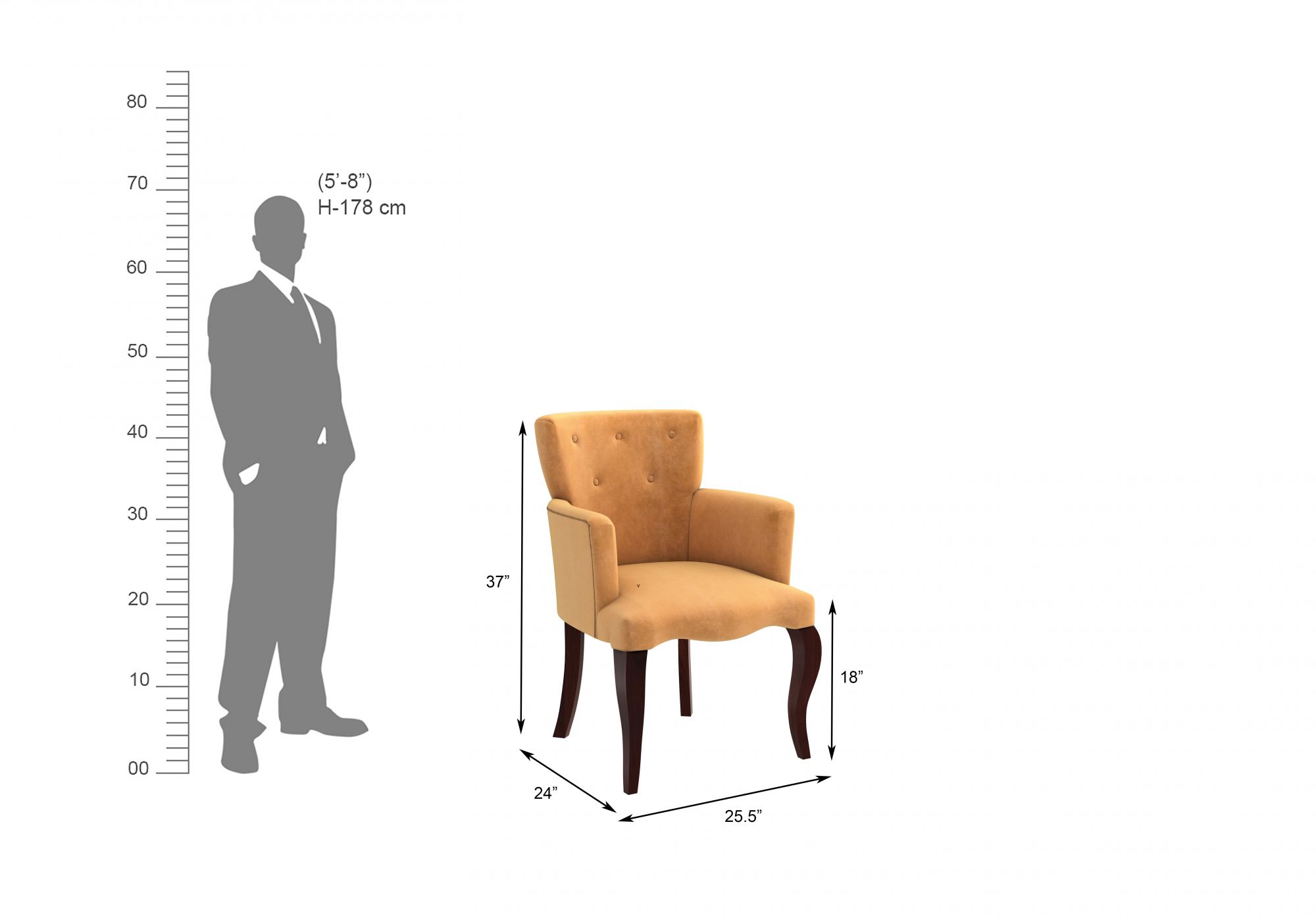 Crown Golden Lounge Chair