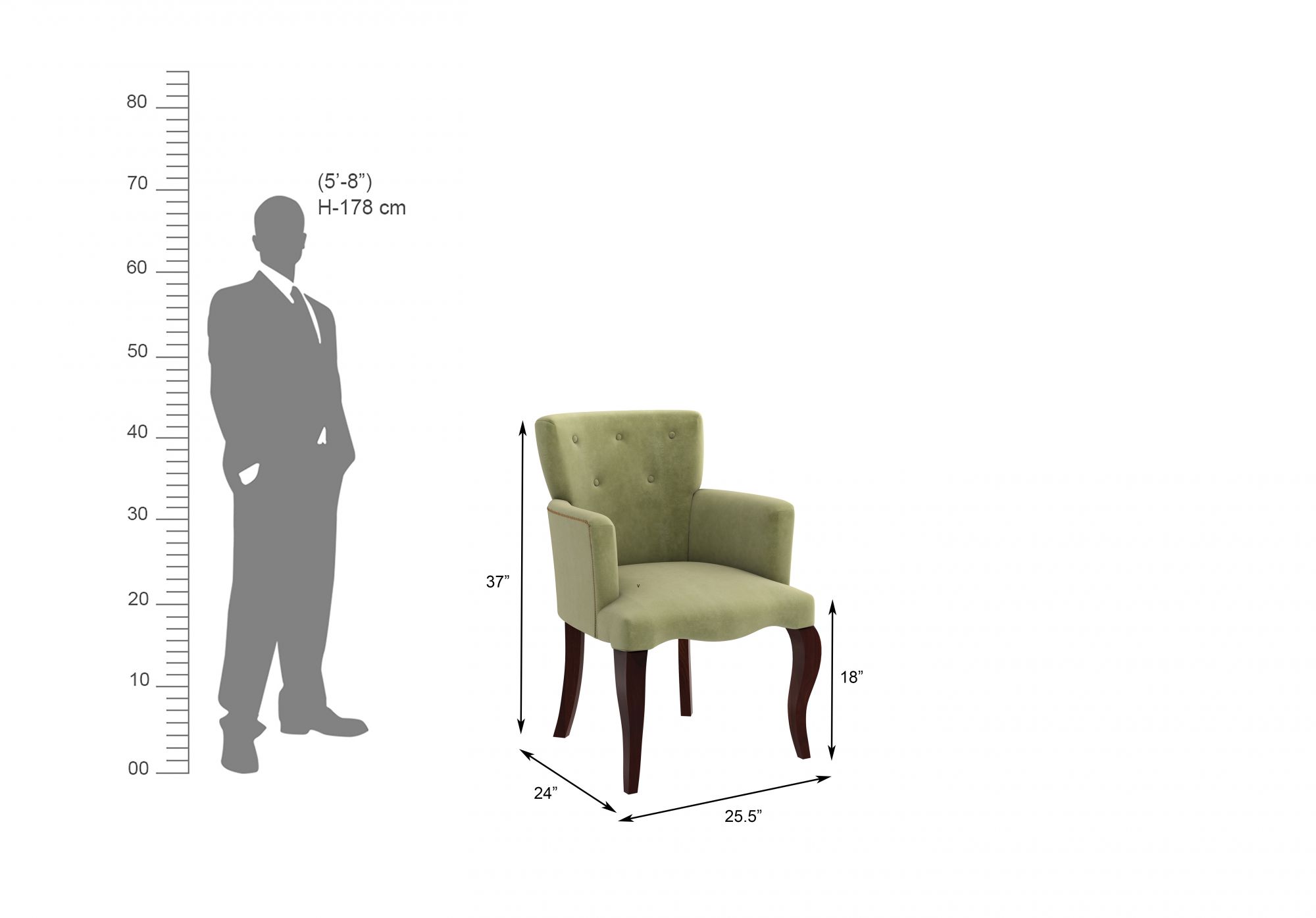 Crown Green Lounge Chair