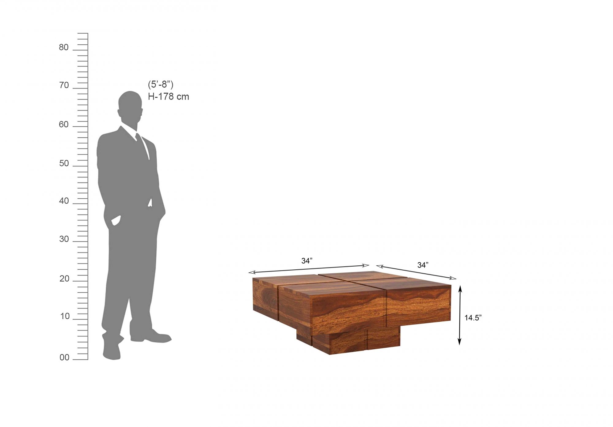 Simora Solid Wood Center Table