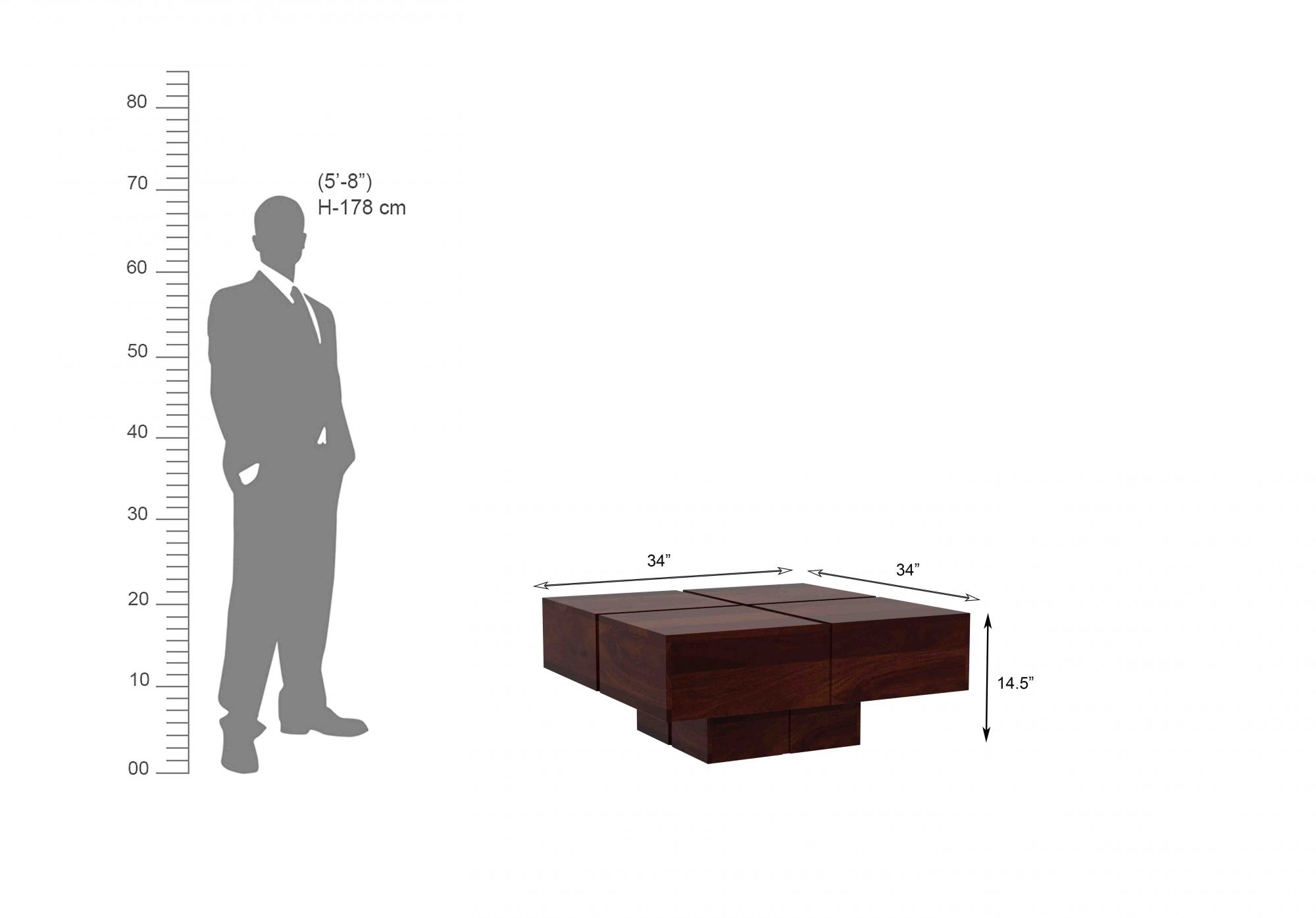 Simora Solid Wood Center Table