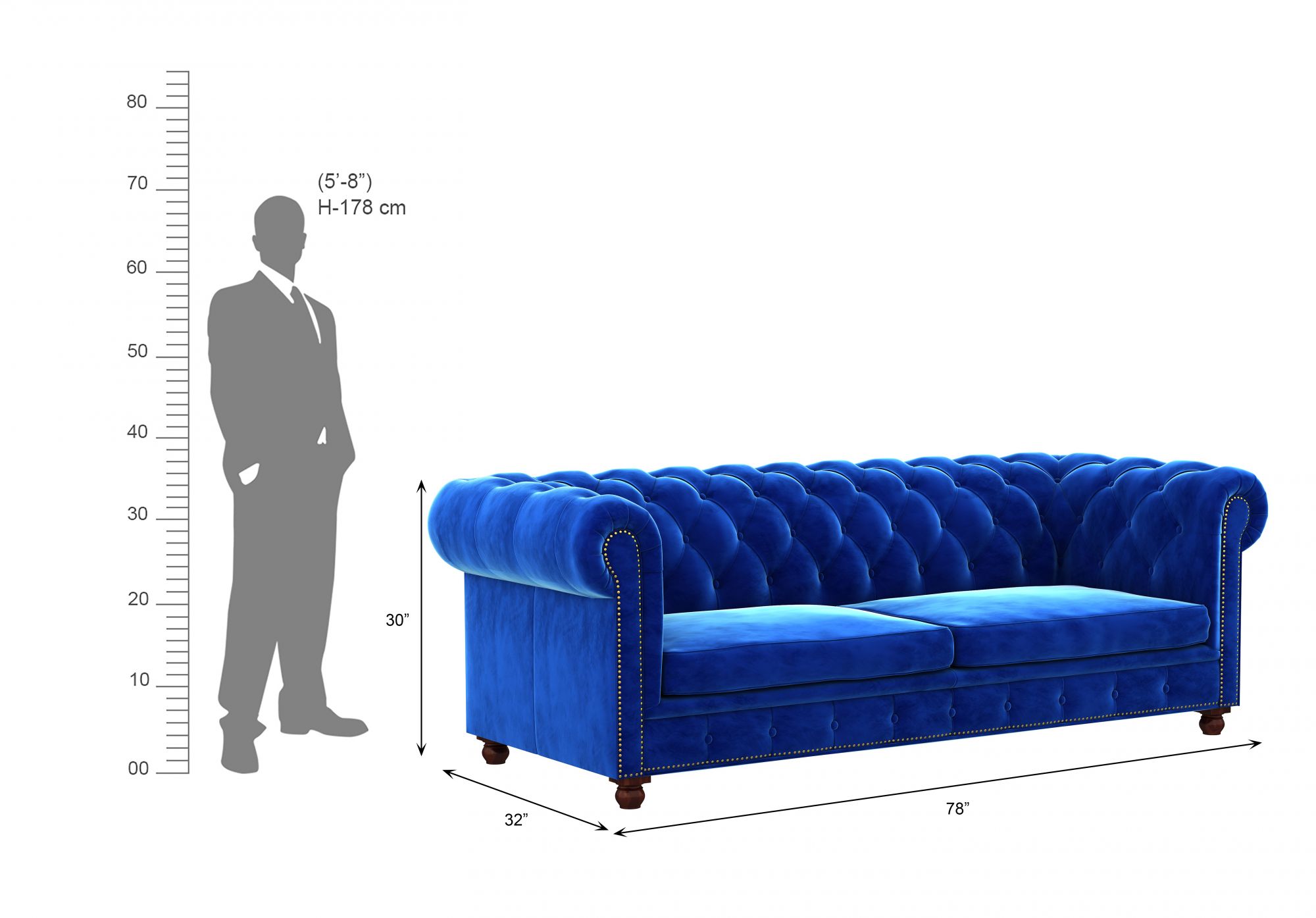 Windsor 5 Seater Fabric Sofa Set