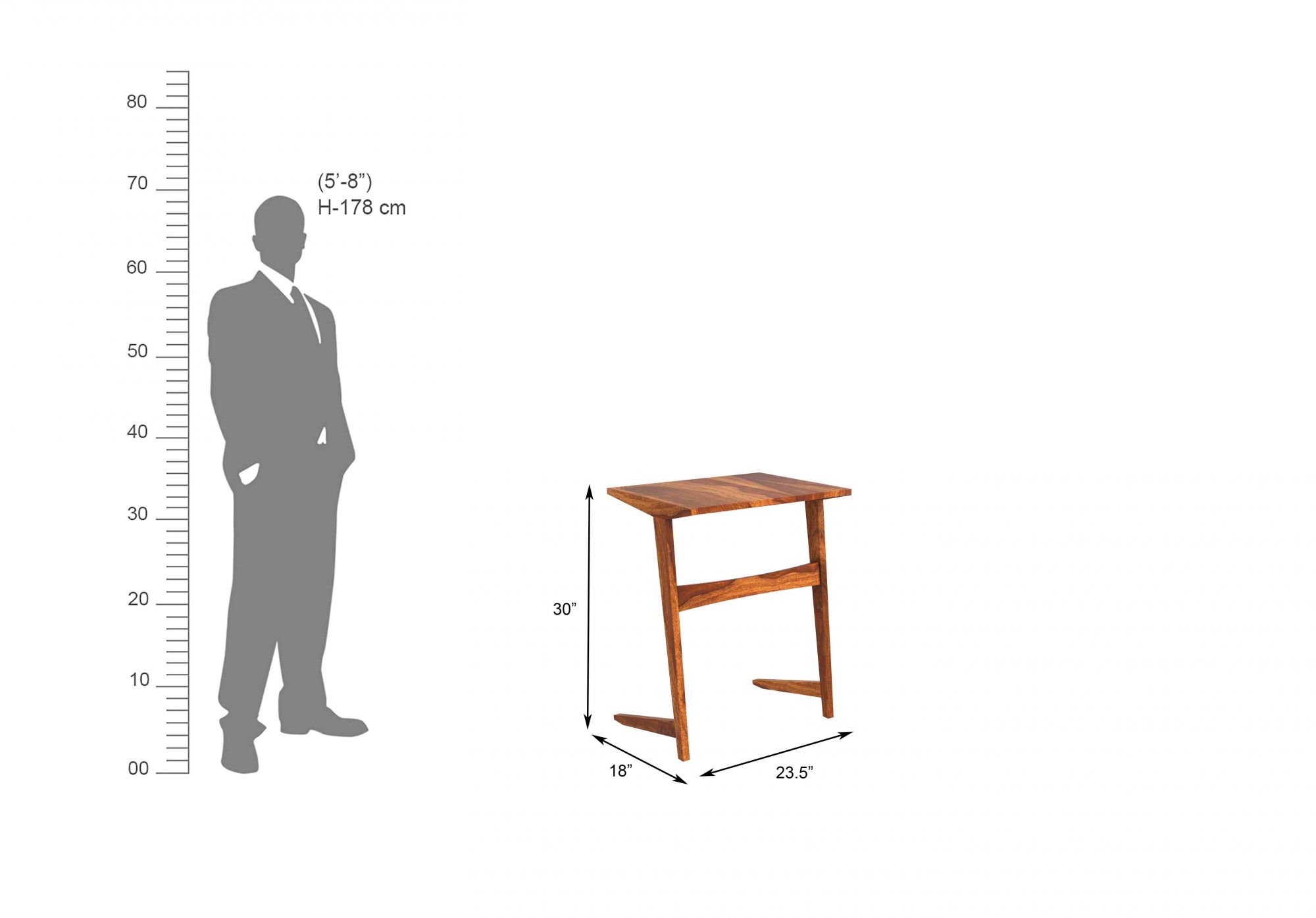 Caroma Wooden Laptop Table
