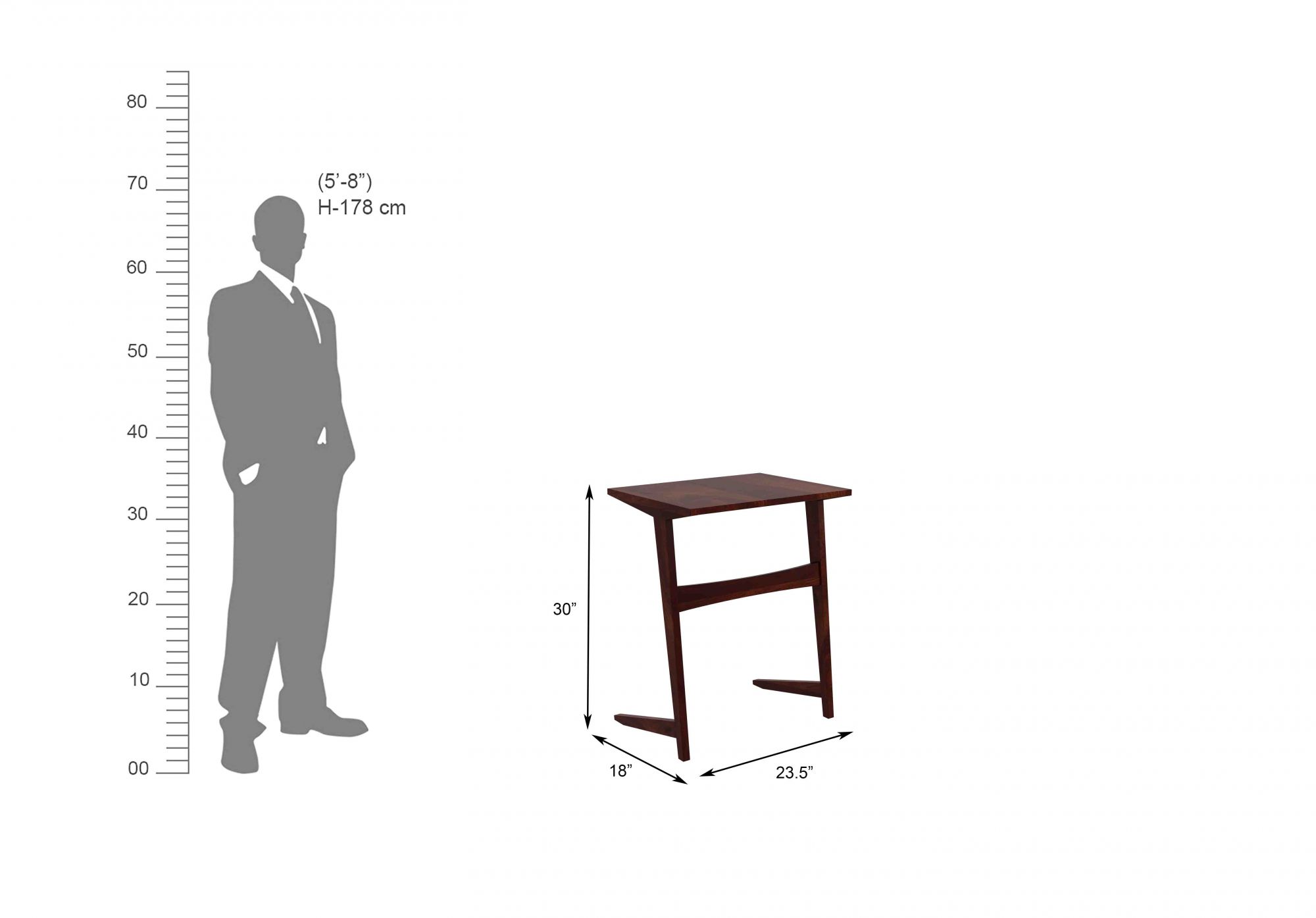 Caroma Wooden Laptop Table