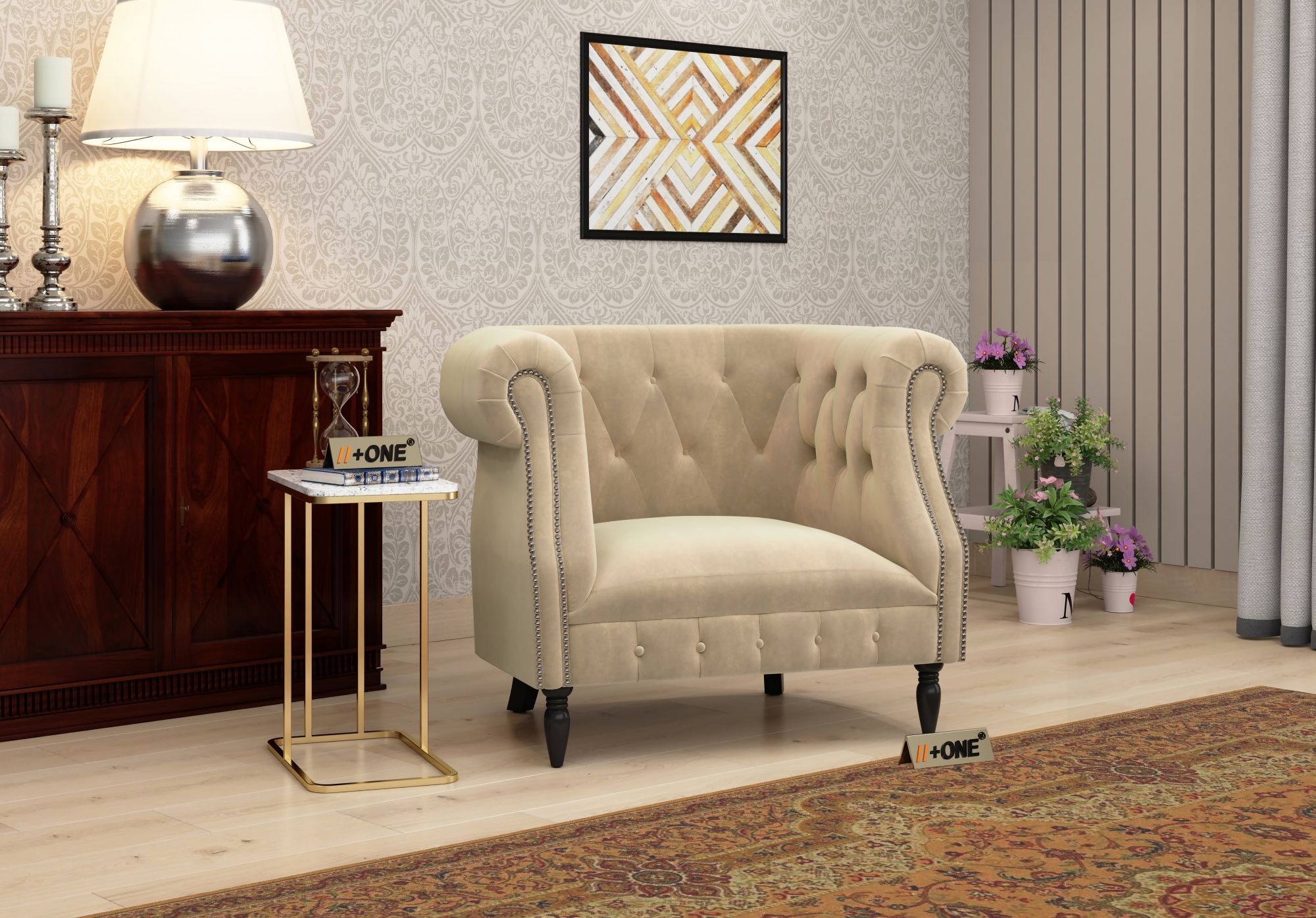 Baron Husk 1 Seater Sofa