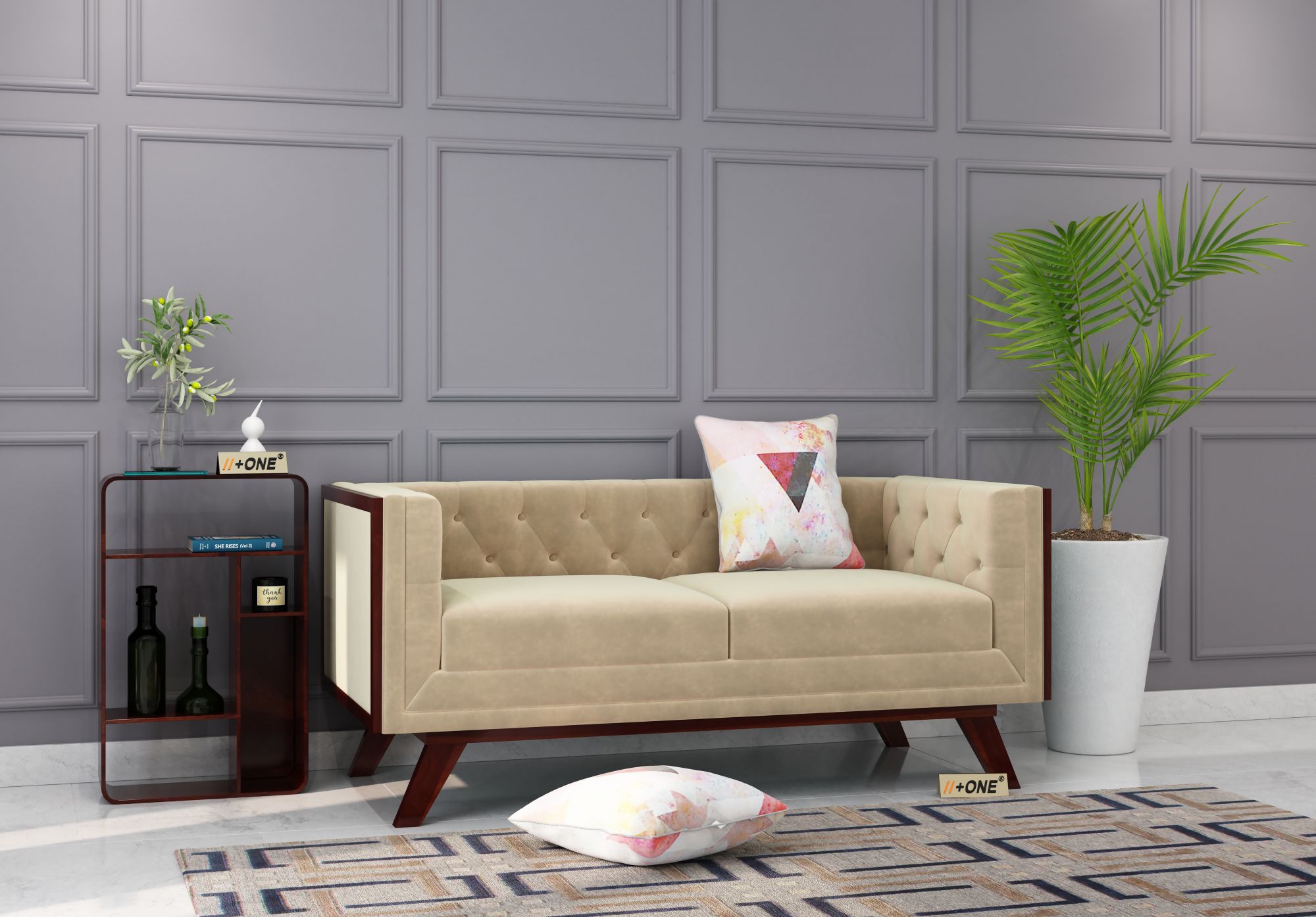 Syros Husk 2 Seater Sofa