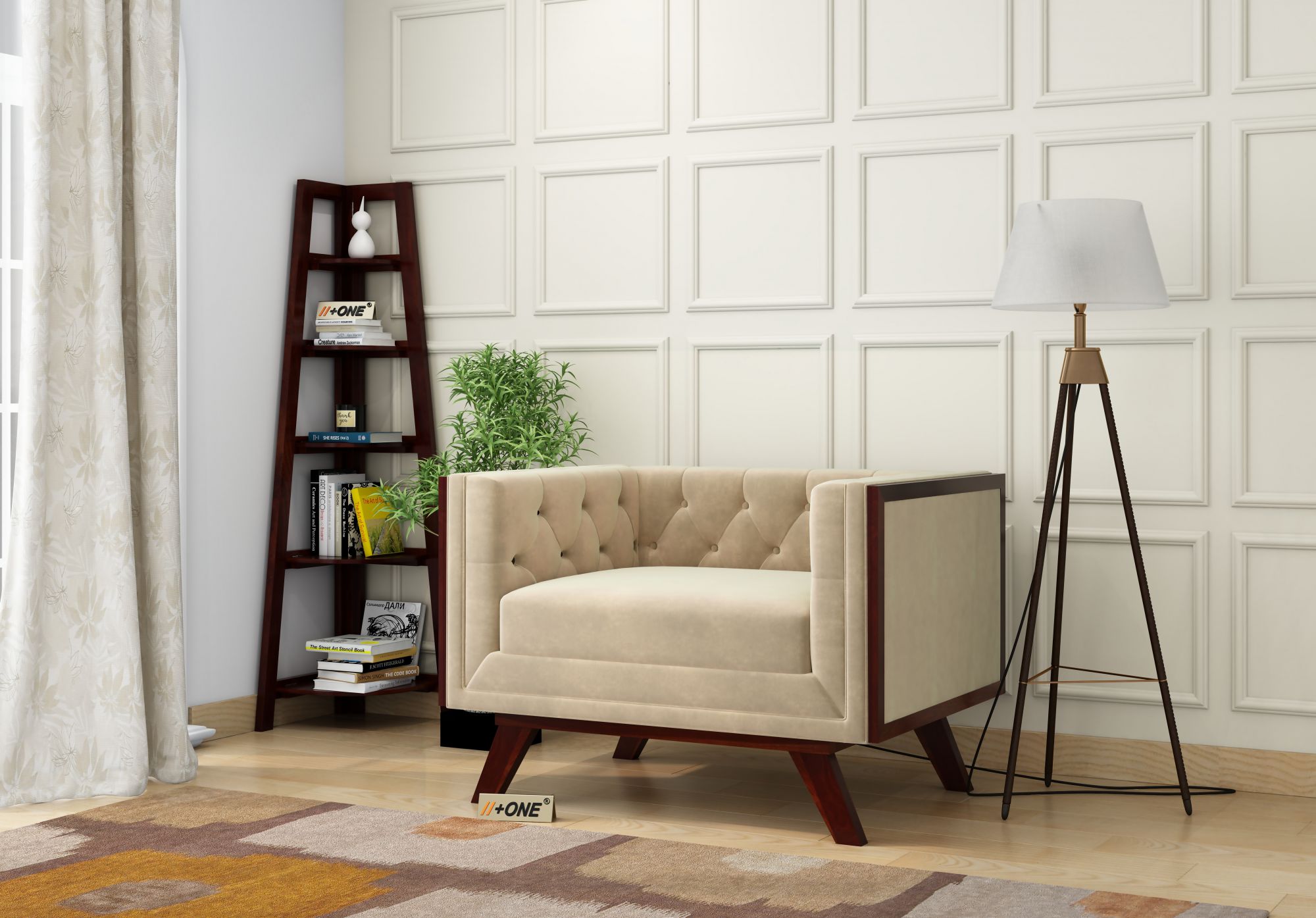 Syros Husk 1 Seater Sofa