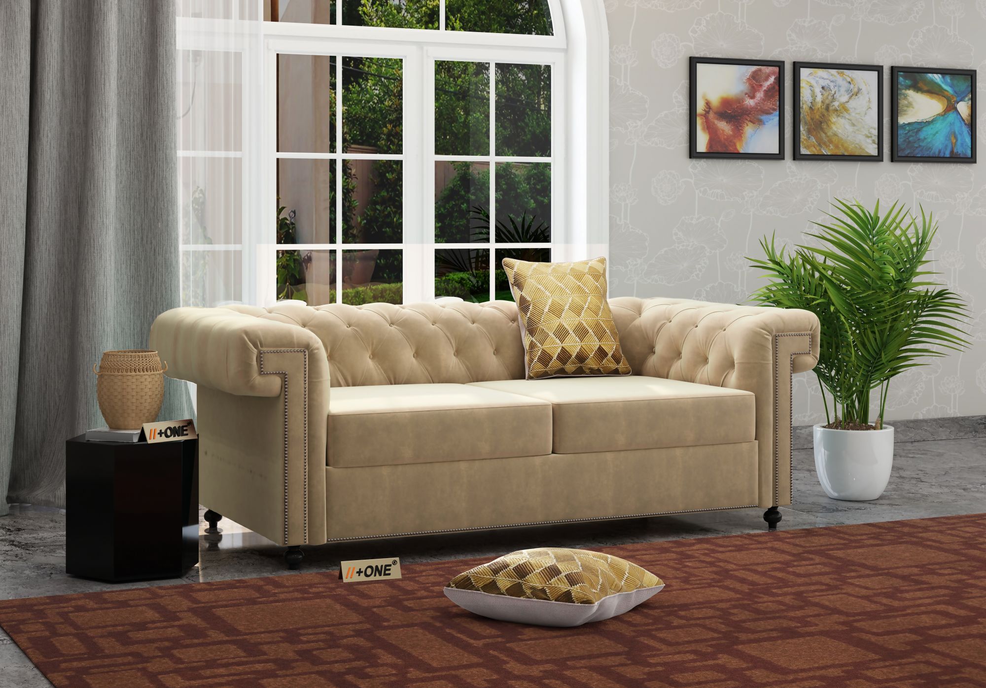 Octa Husk 2 Seater Sofa