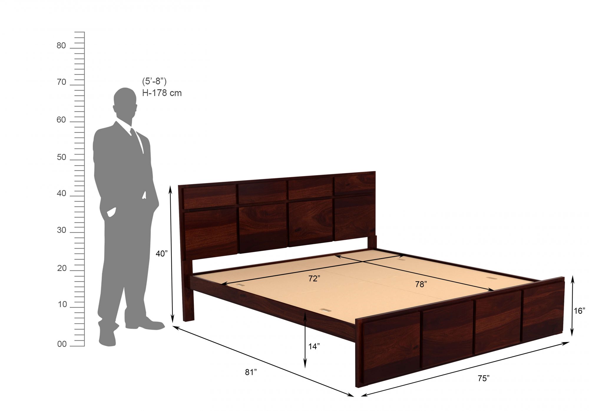New Andrott Bed Without Storage