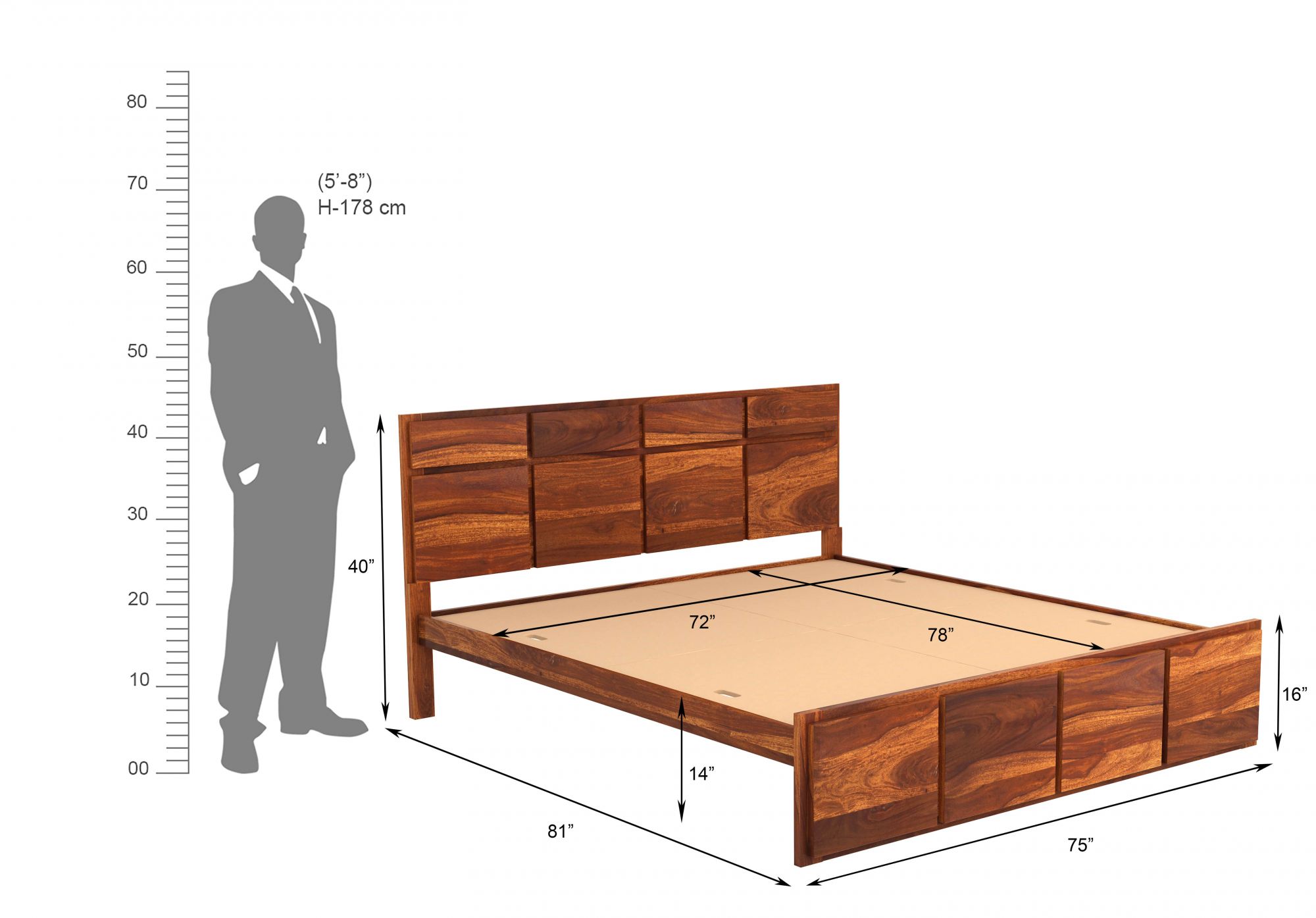 New Andrott Bed Without Storage