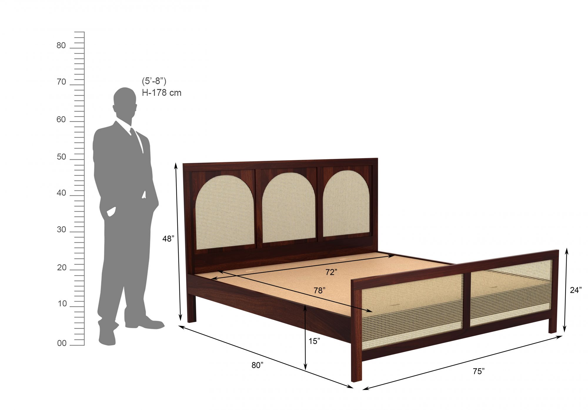Aswan Bed Without Storage
