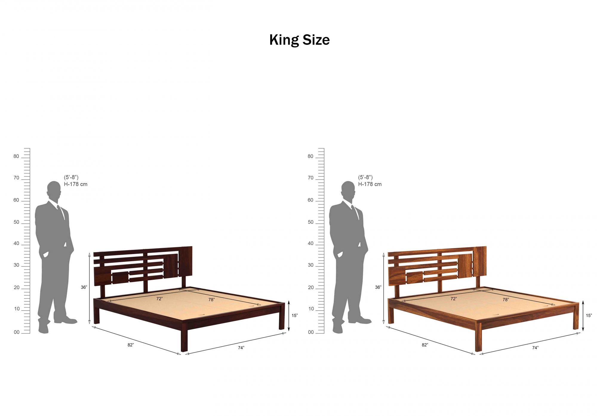 Borneo Bed Without Storage