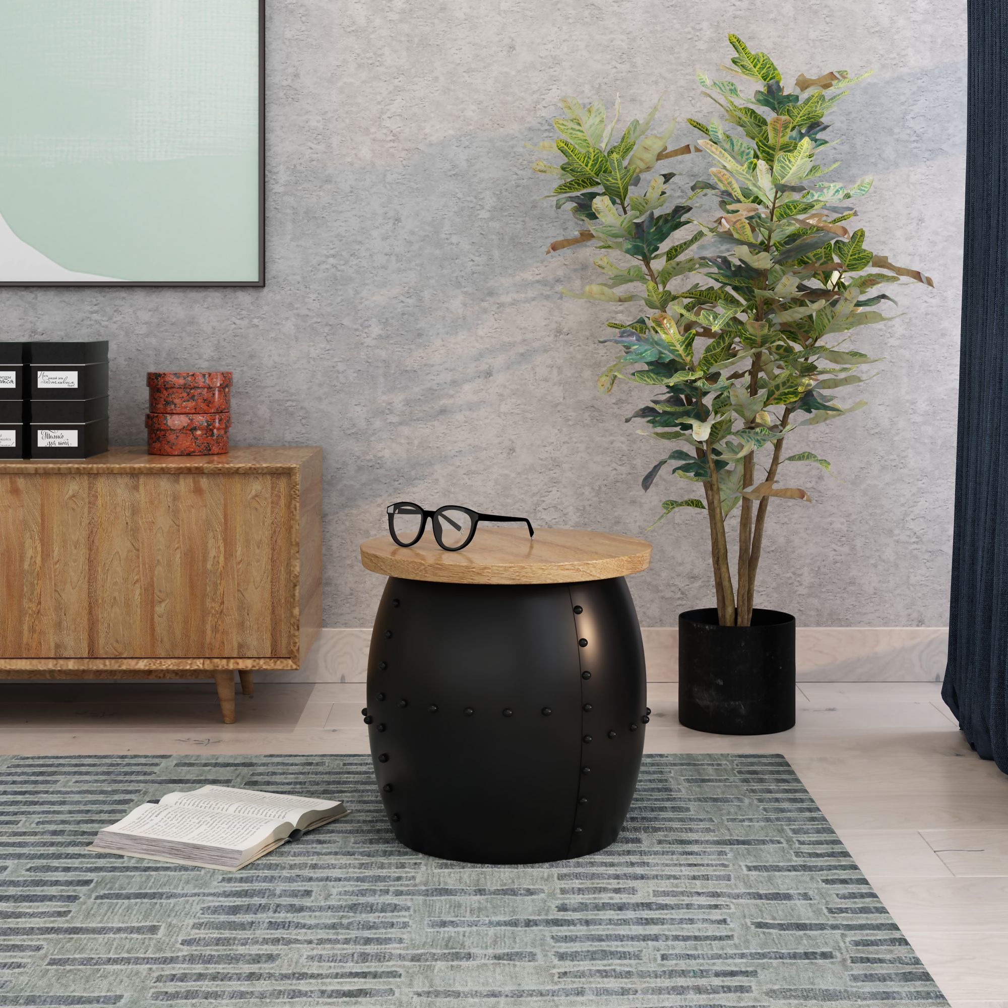 Gordon Coffee Table Cum Stool