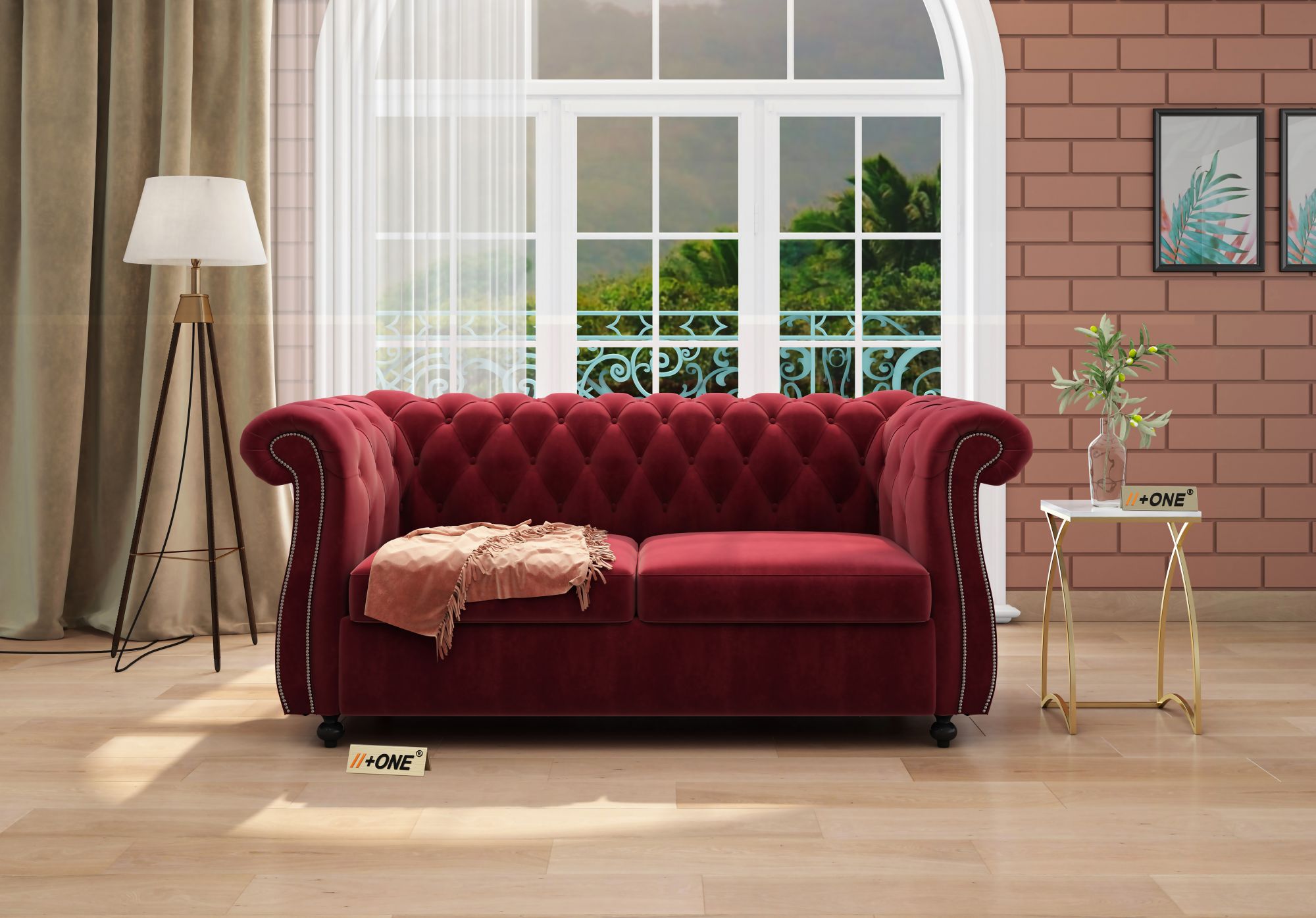 Lord Pomegranate 2 Seater Sofa