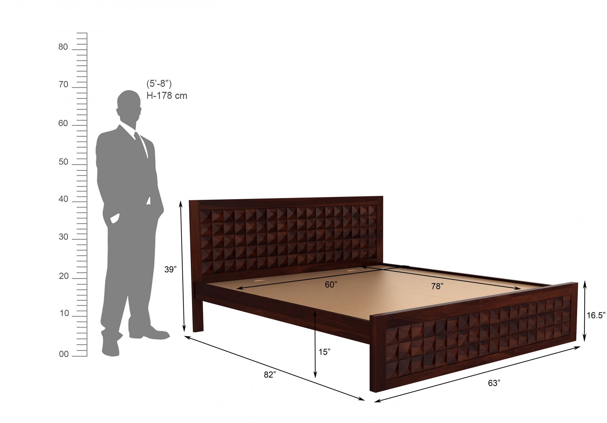 Diamond Bed HQ Without Storage