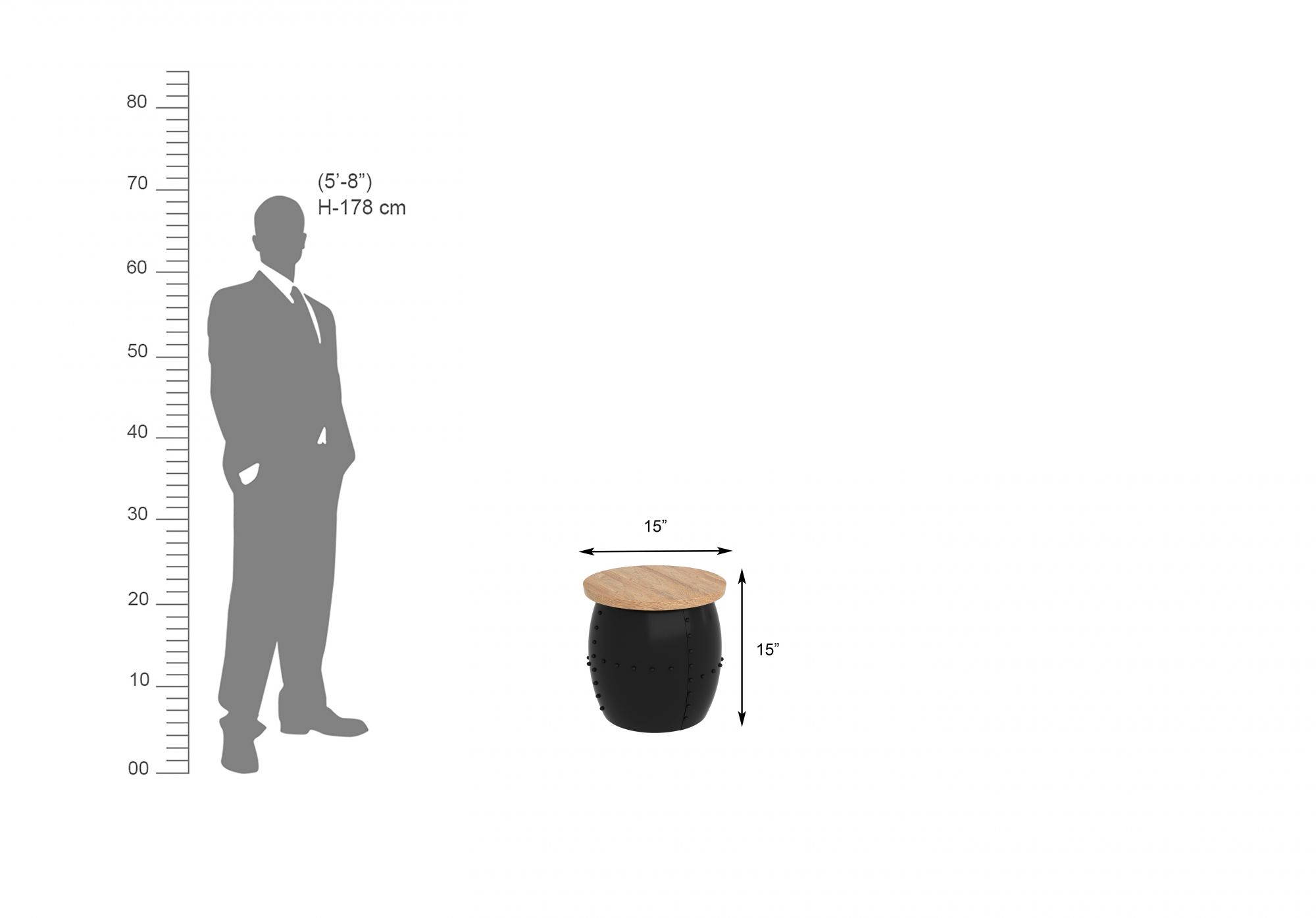 Gordon Coffee Table Cum Stool