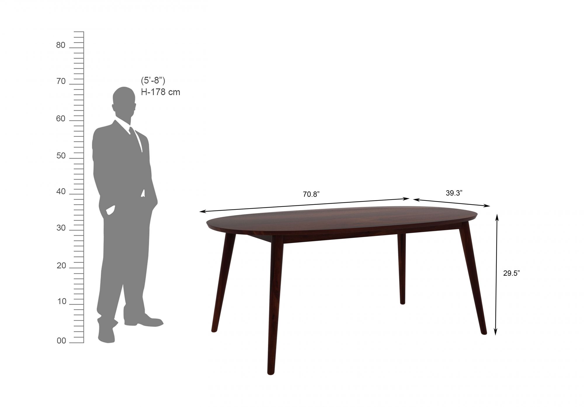 Finlay Sheesham Wood Dining Table 6 Seater