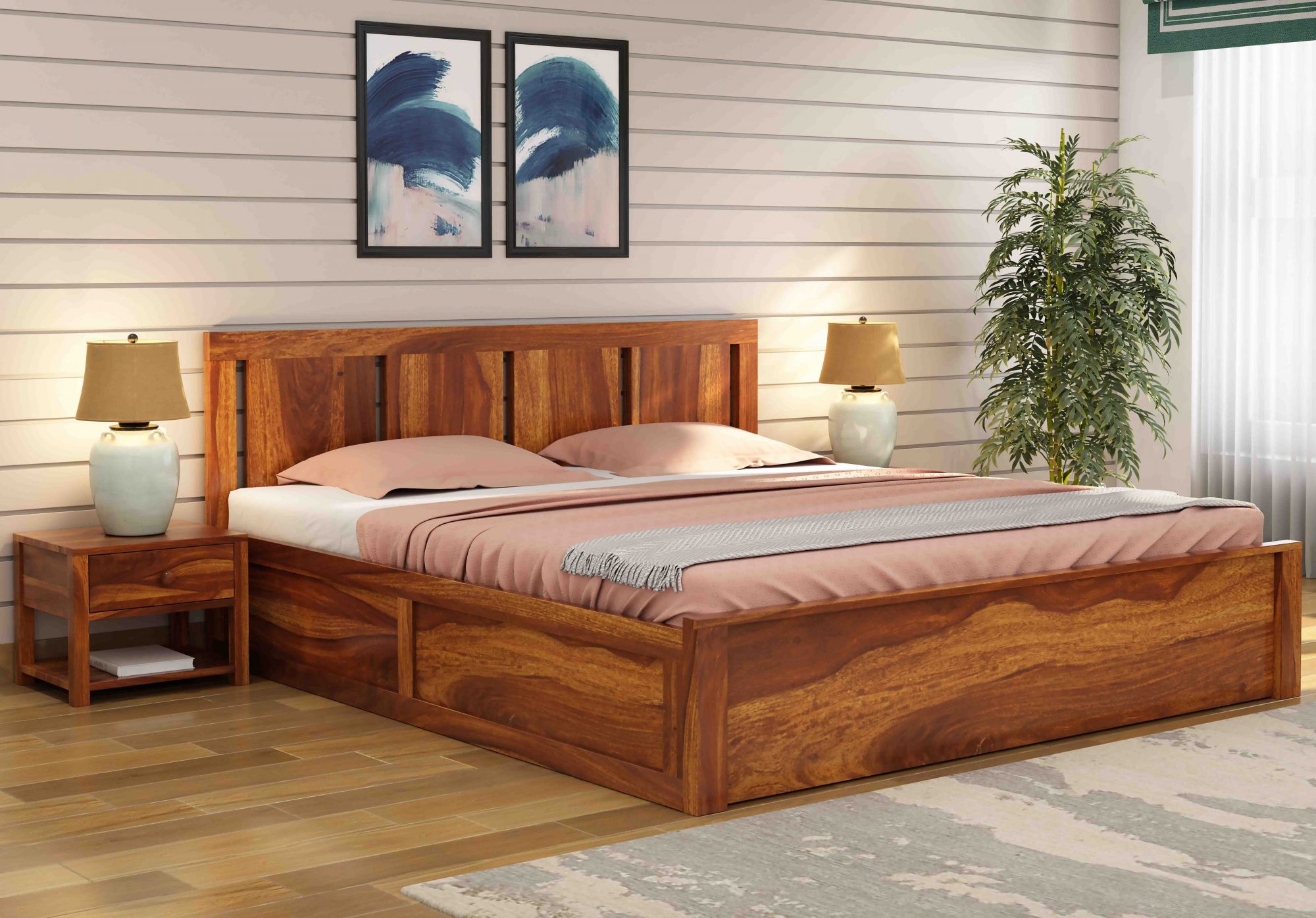Funen Bed With Box Storage
