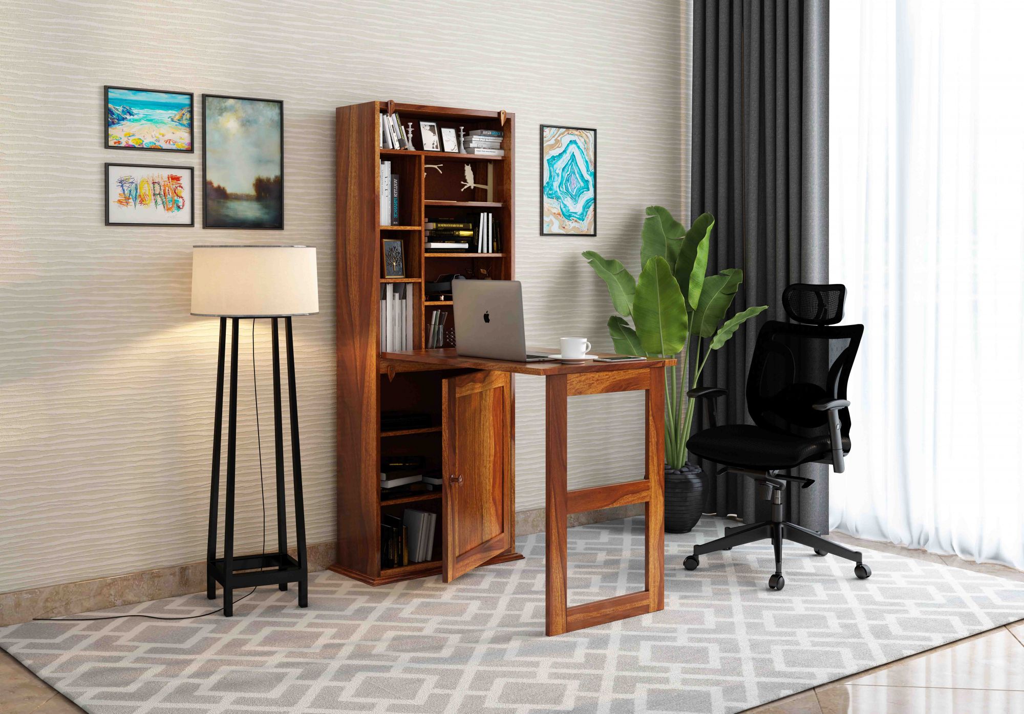 Atlantic Bookshelf With Study Table