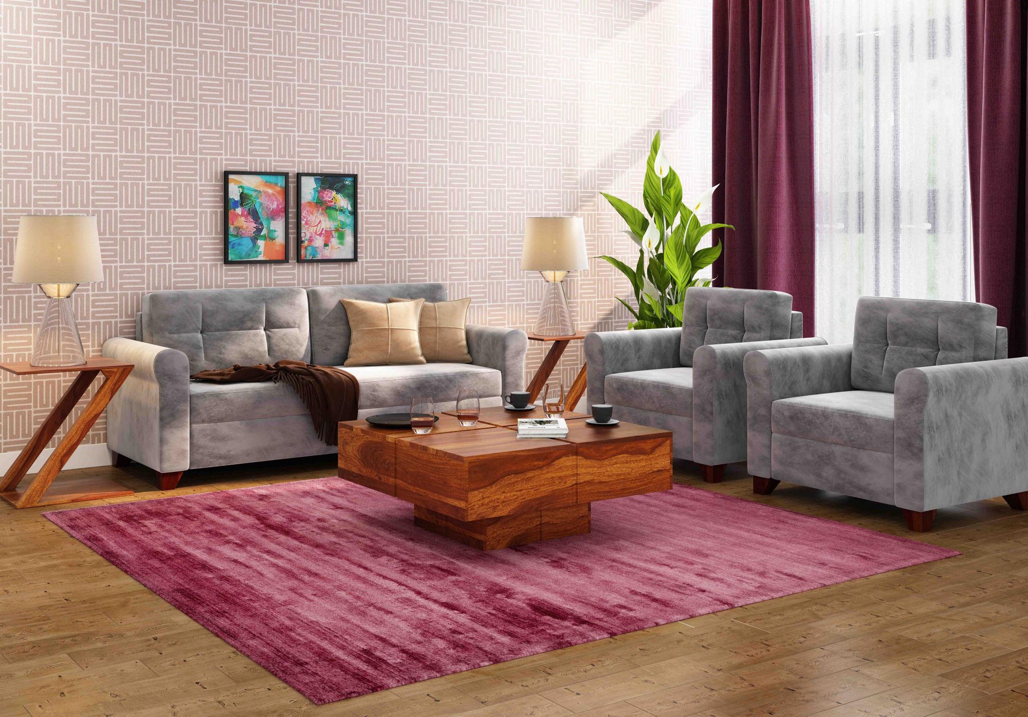 Simora Solid Wood Center Table