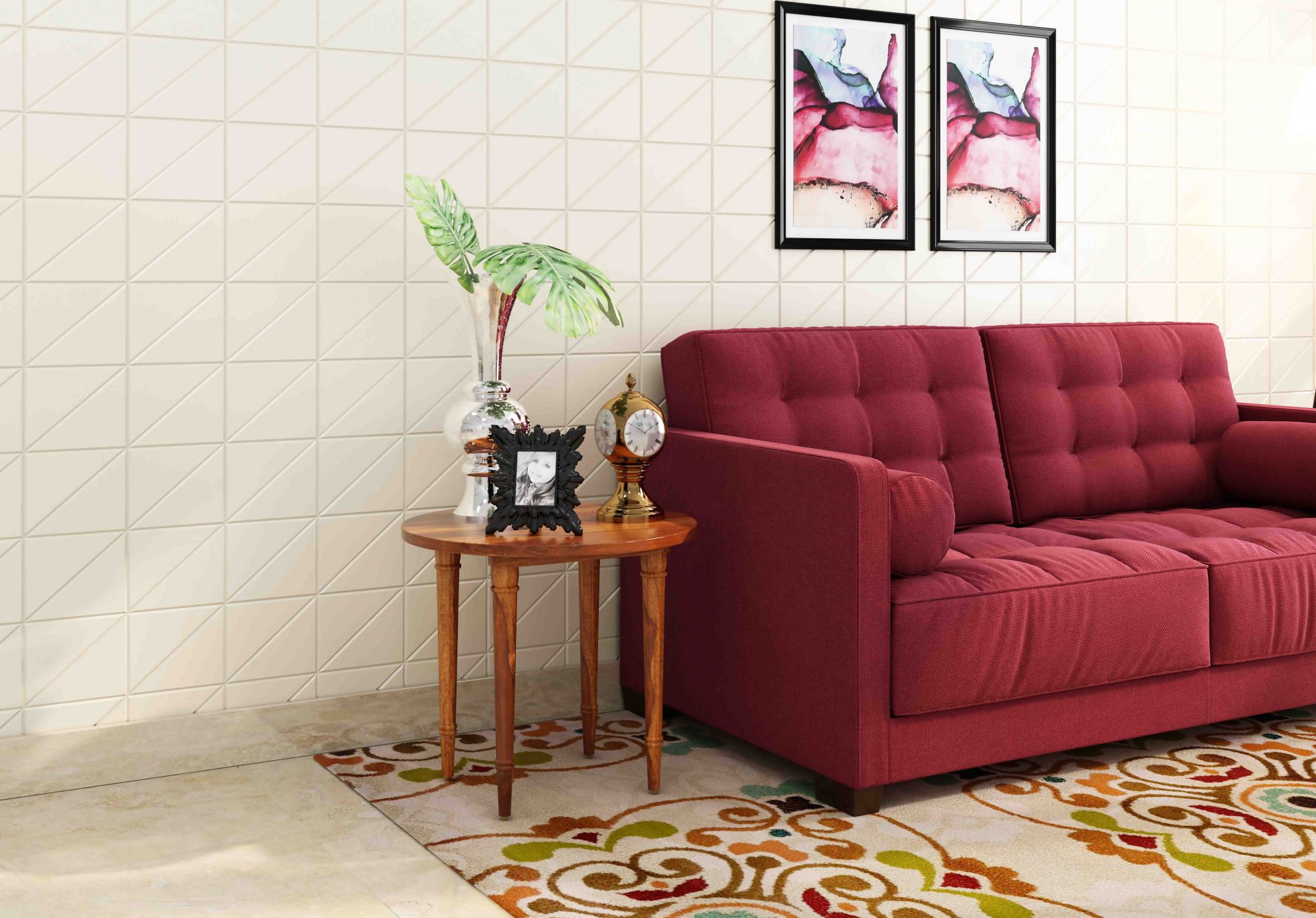 Megan Sheesham Wood Side Table
