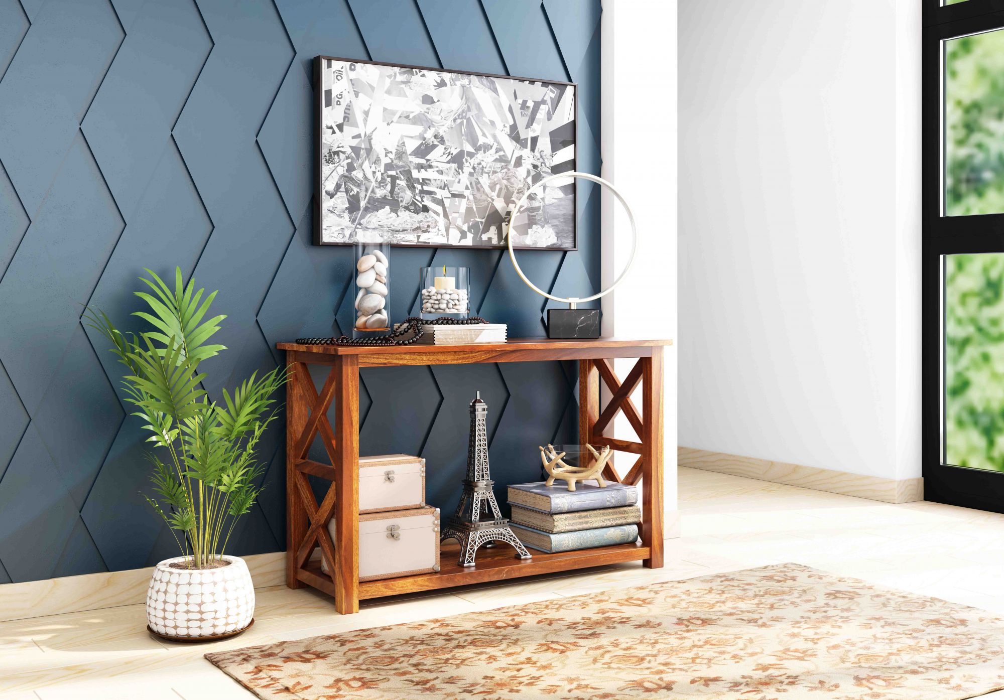 Bora Console Sheesham Wood Table