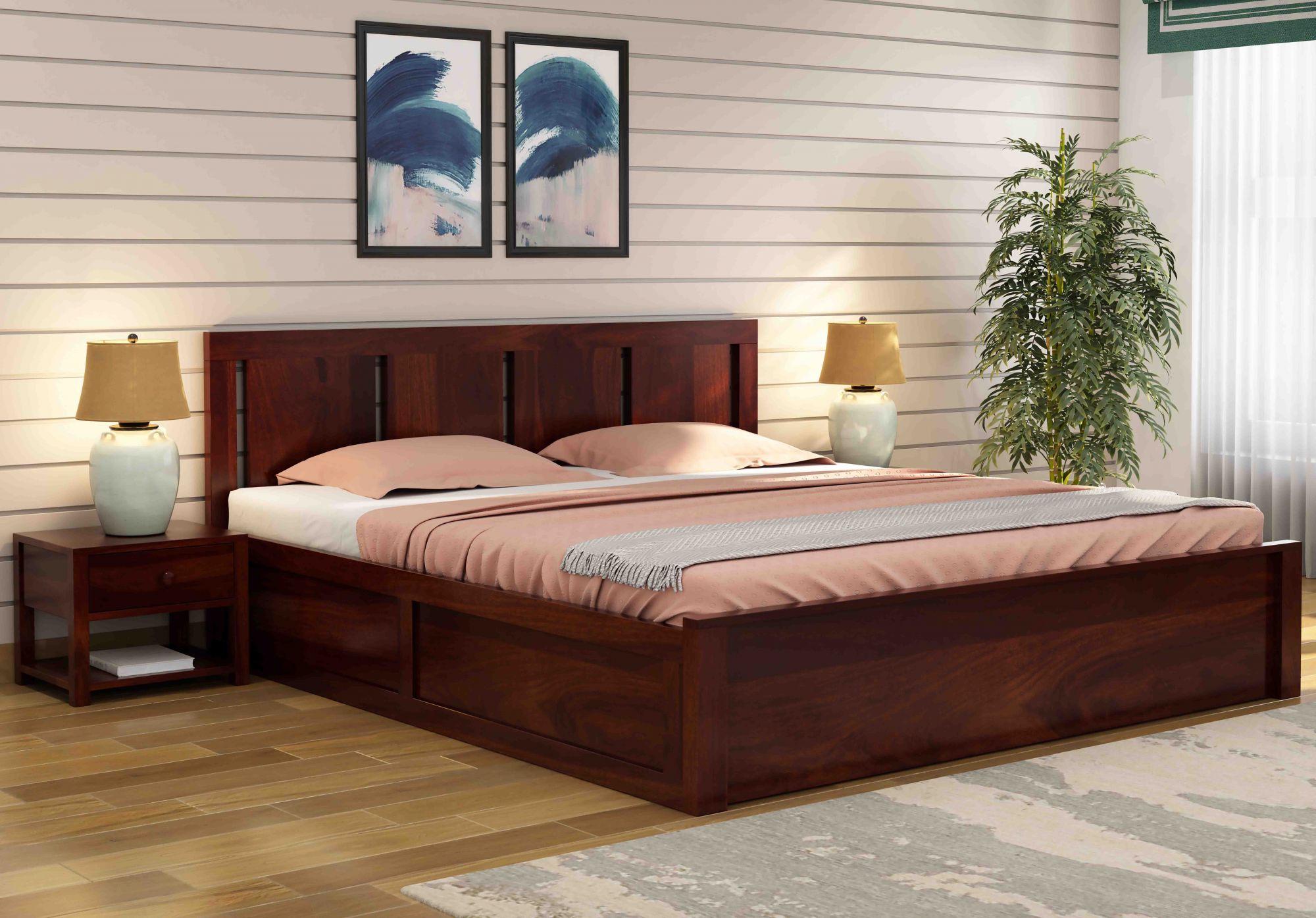 Funen Bed With Box Storage
