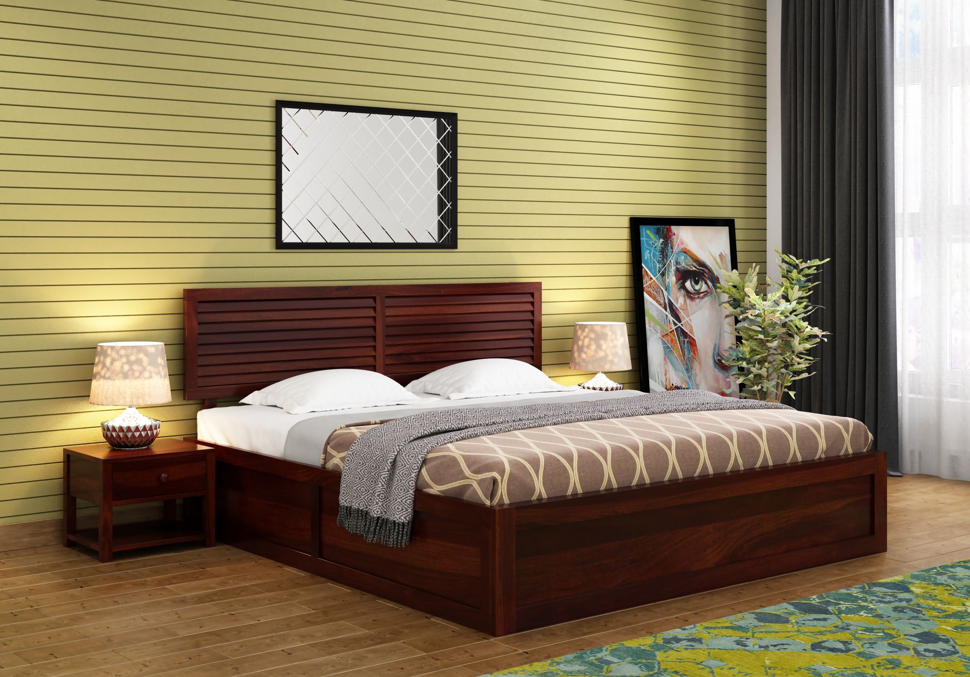 Tahura Bed With Front Storage