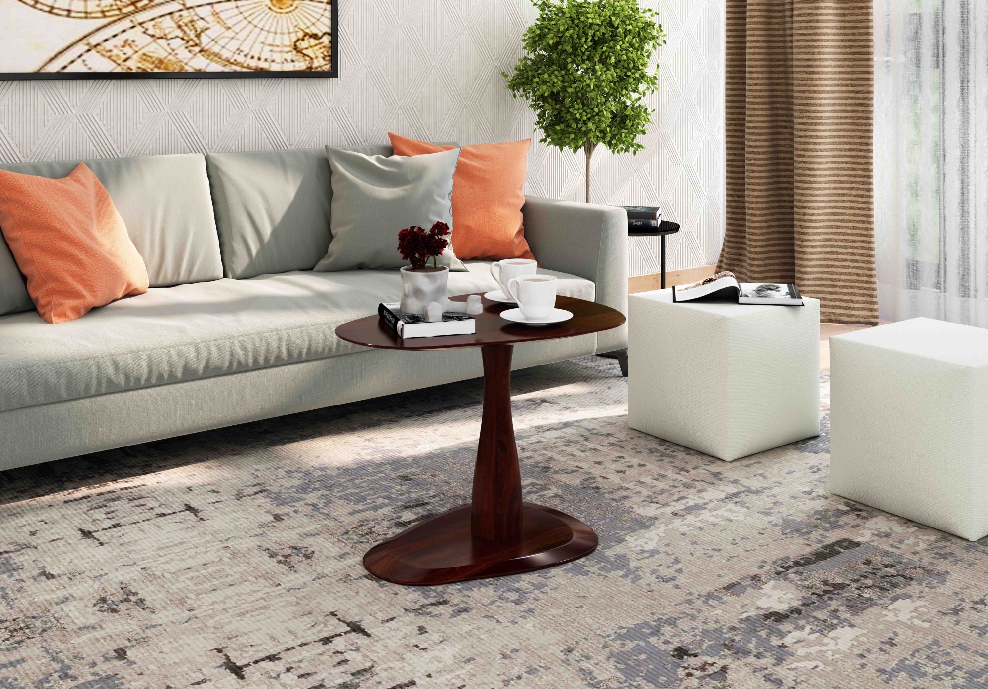 Moreton Coffee Table Small Walnut finish