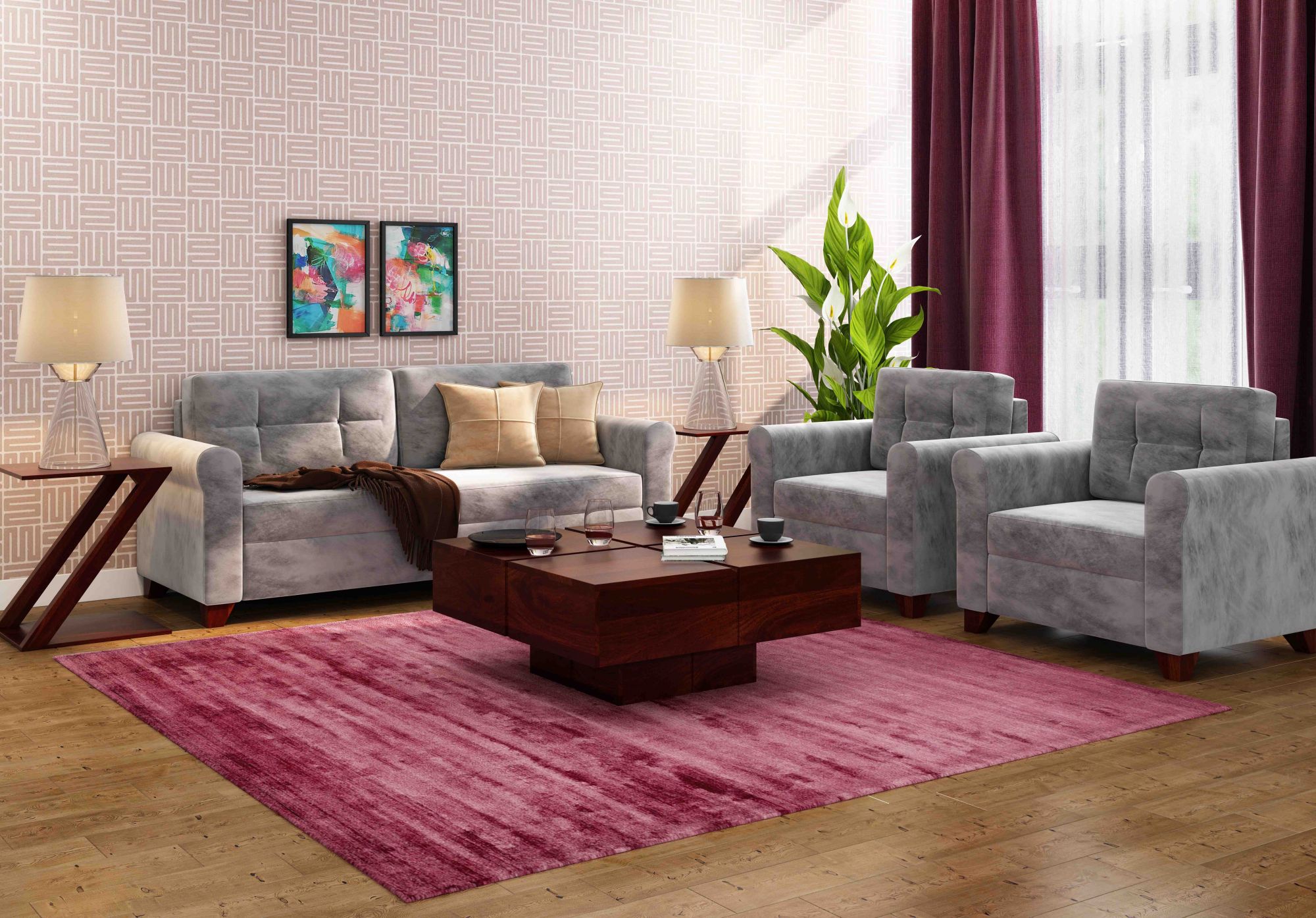 Simora Solid Wood Center Table