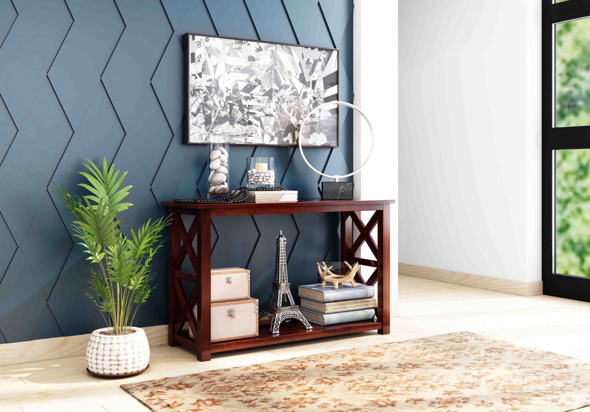 Bora Console Sheesham Wood Table