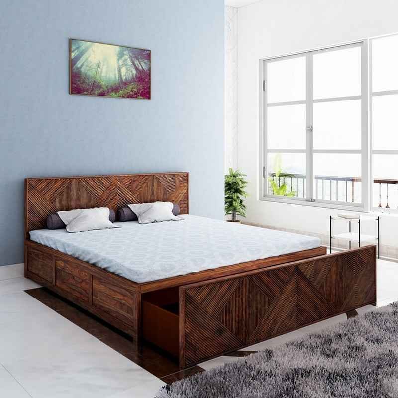 Wooden Queen Bed Base With Storage Hanaposy