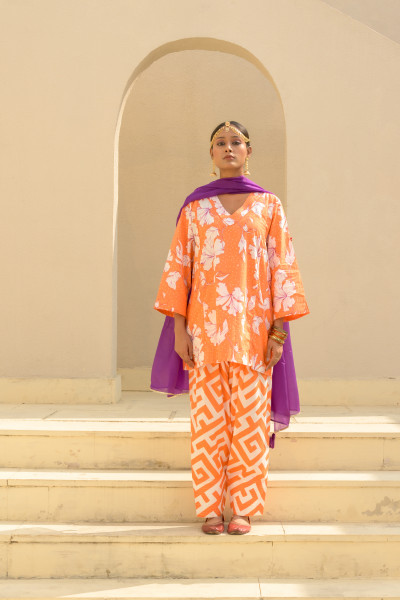 Babli Set, Hibiscus Orange