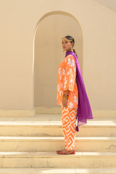 Babli Set, Hibiscus Orange