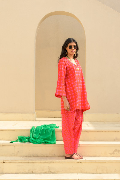 Babli Set, Popole Red Pink