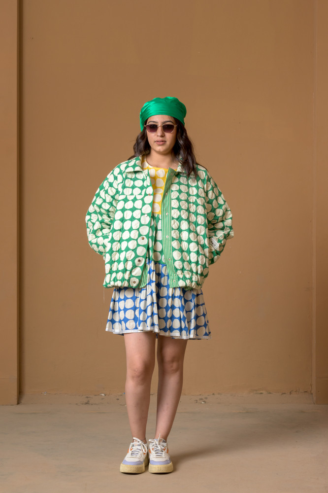 Image of Bomber Jacket, Popole Green