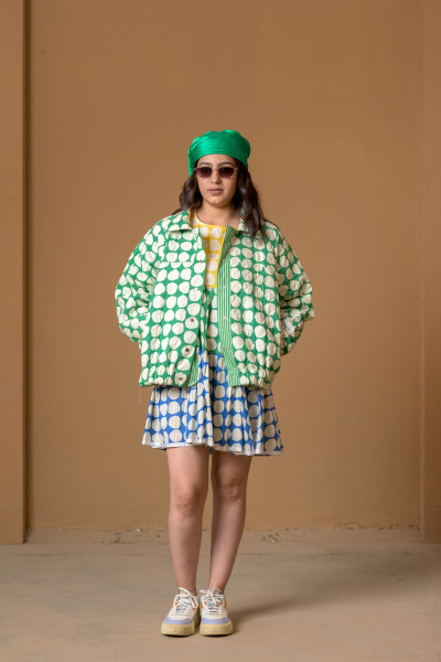 Bomber Jacket, Popole Green