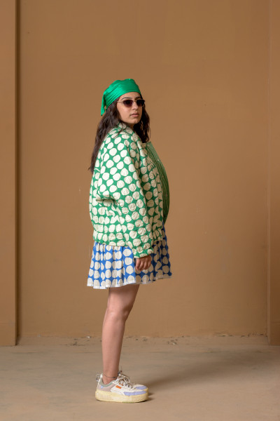 Bomber Jacket, Popole Green