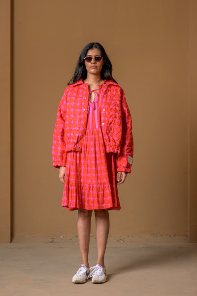 Bomber Jacket, Popole Red/ Pink