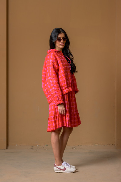 Bomber Jacket, Popole Red/ Pink