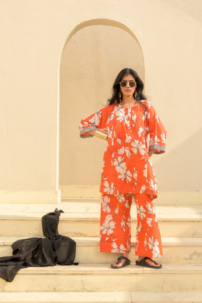 Chikki Set, Hibiscus Red